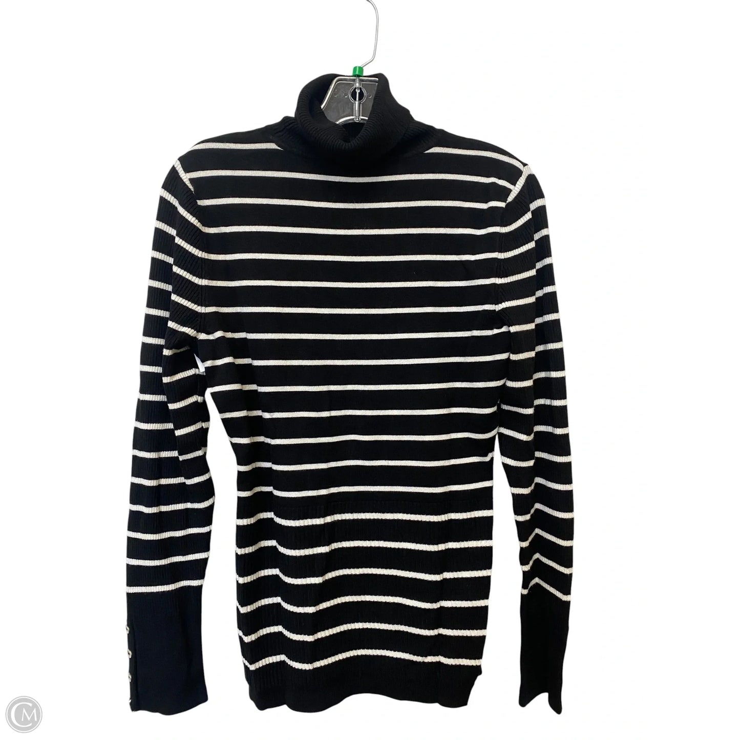 Top Long Sleeve By White House Black Market In Striped Pattern, Size: L