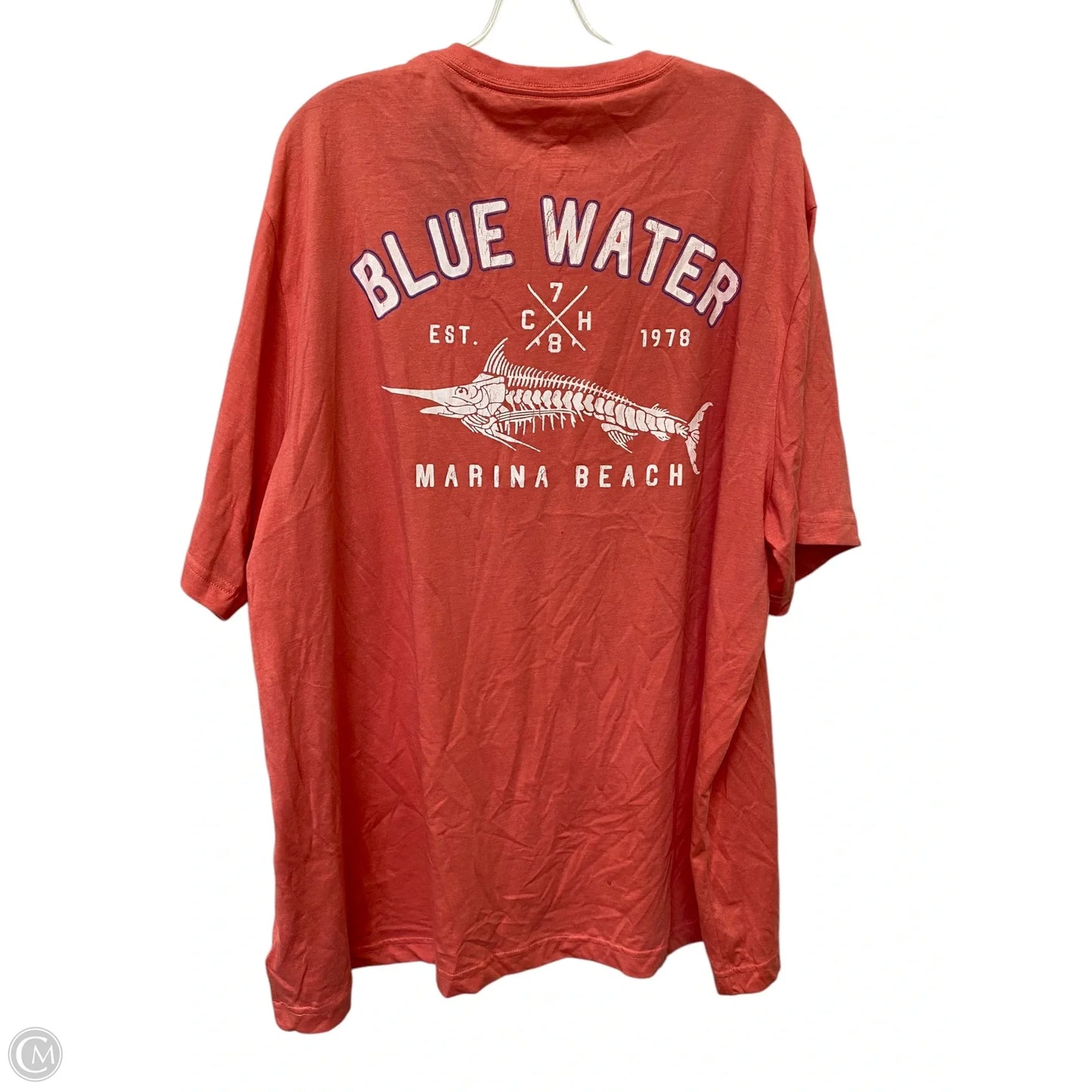 Top Short Sleeve By Chaps In Pink, Size: Xxl