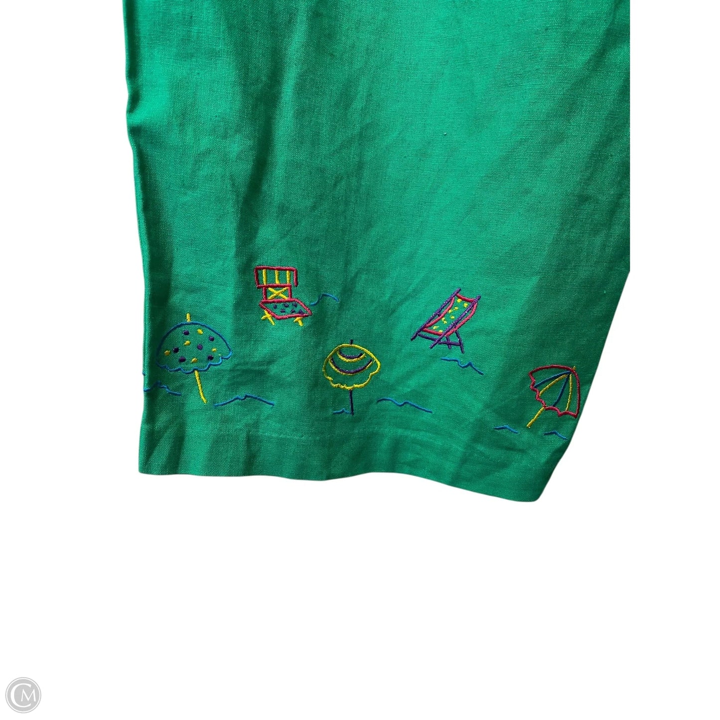 Pants Linen By Clothes Mentor In Green, Size: 2x