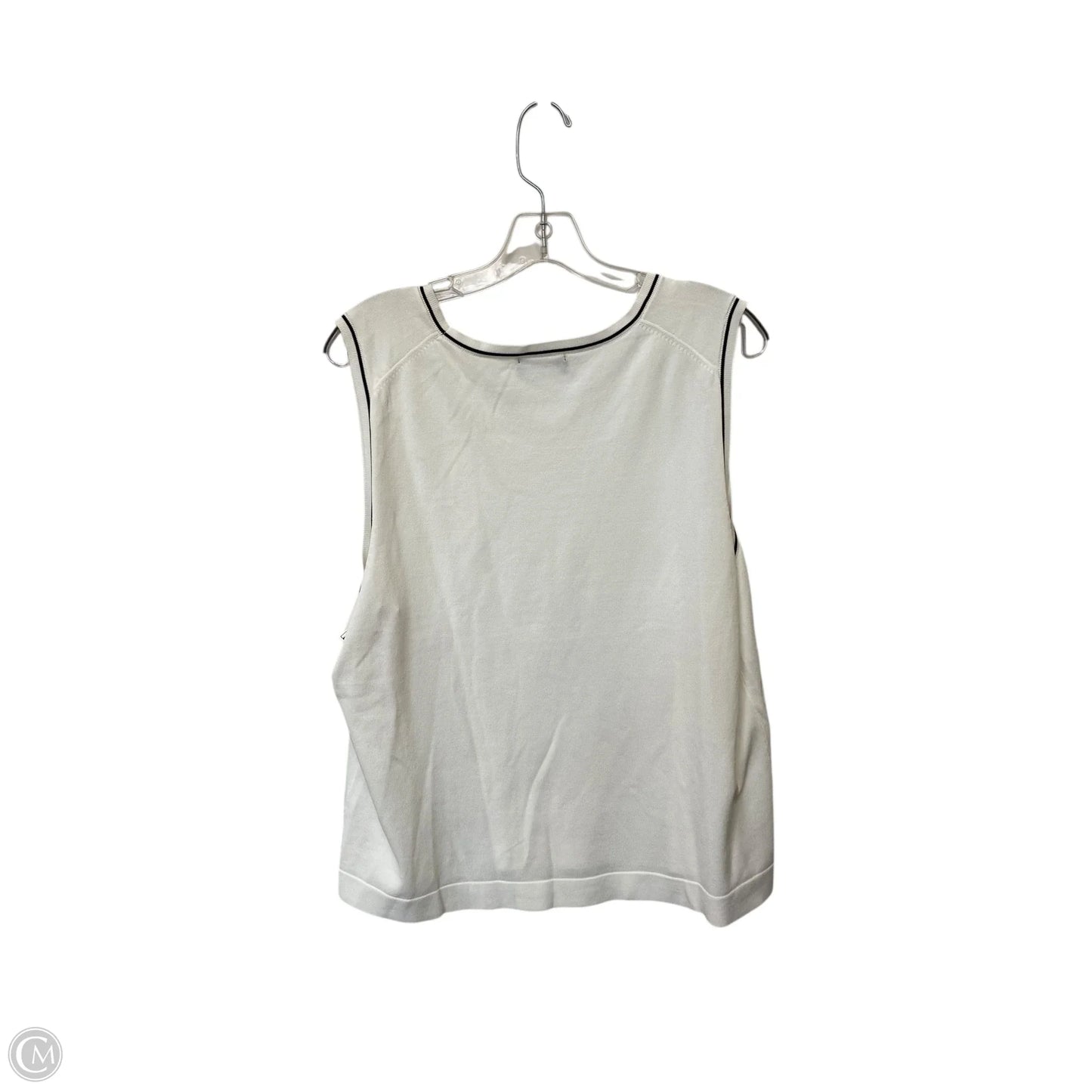 Tank Top By Karl Lagerfeld In White, Size: Xl