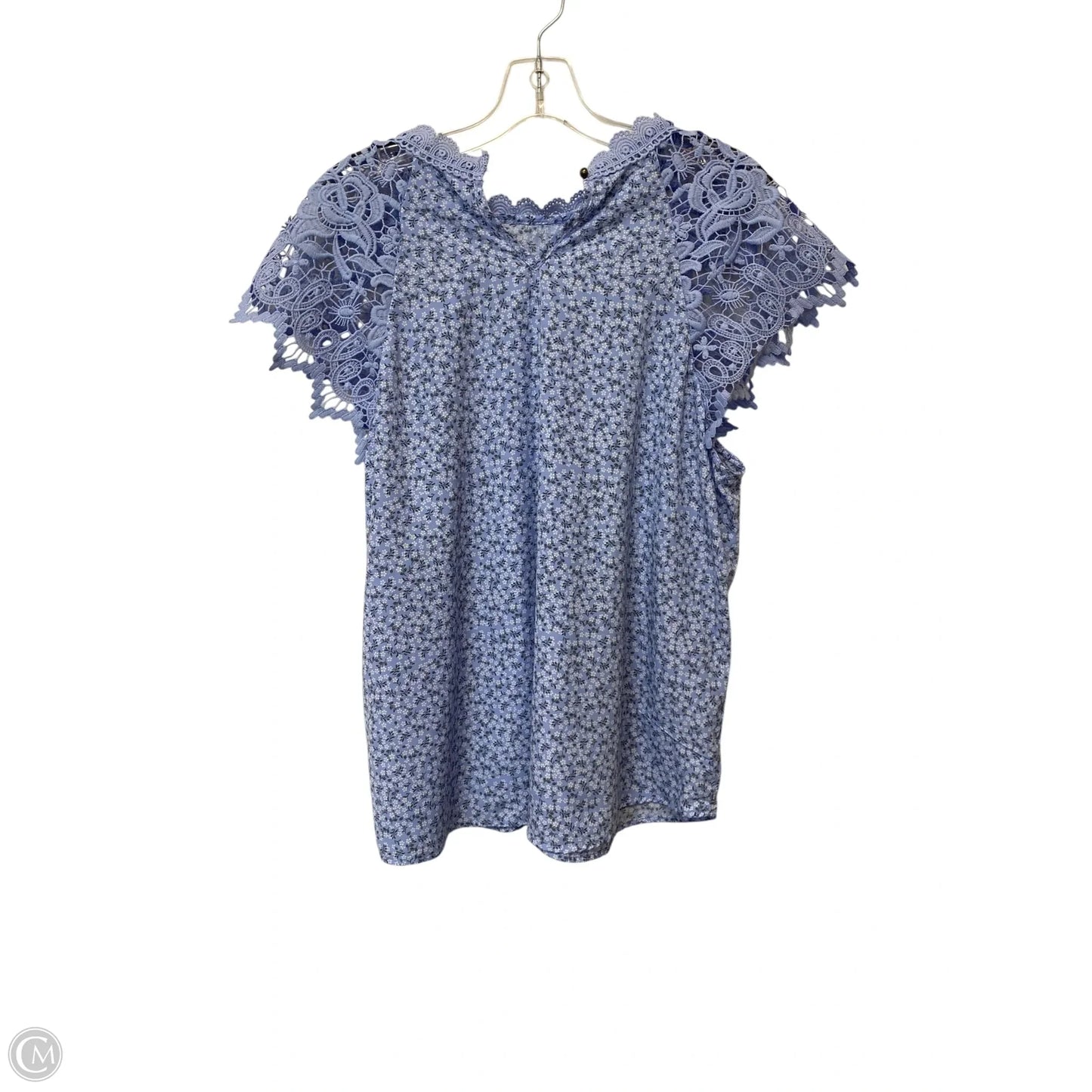 Top Short Sleeve By No Boundaries In Blue, Size: 3x