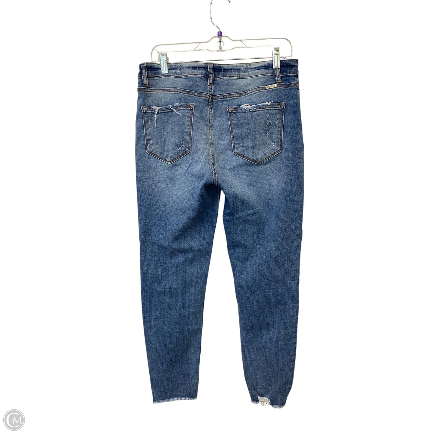 Jeans Skinny By Kancan In Blue Denim, Size: 10