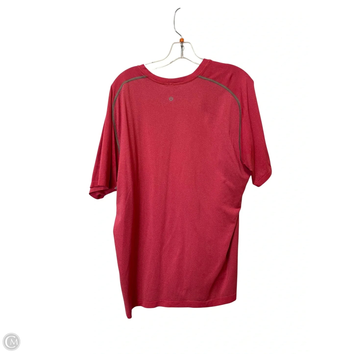 Athletic Top Short Sleeve By Lululemon In Pink, Size: Xxl