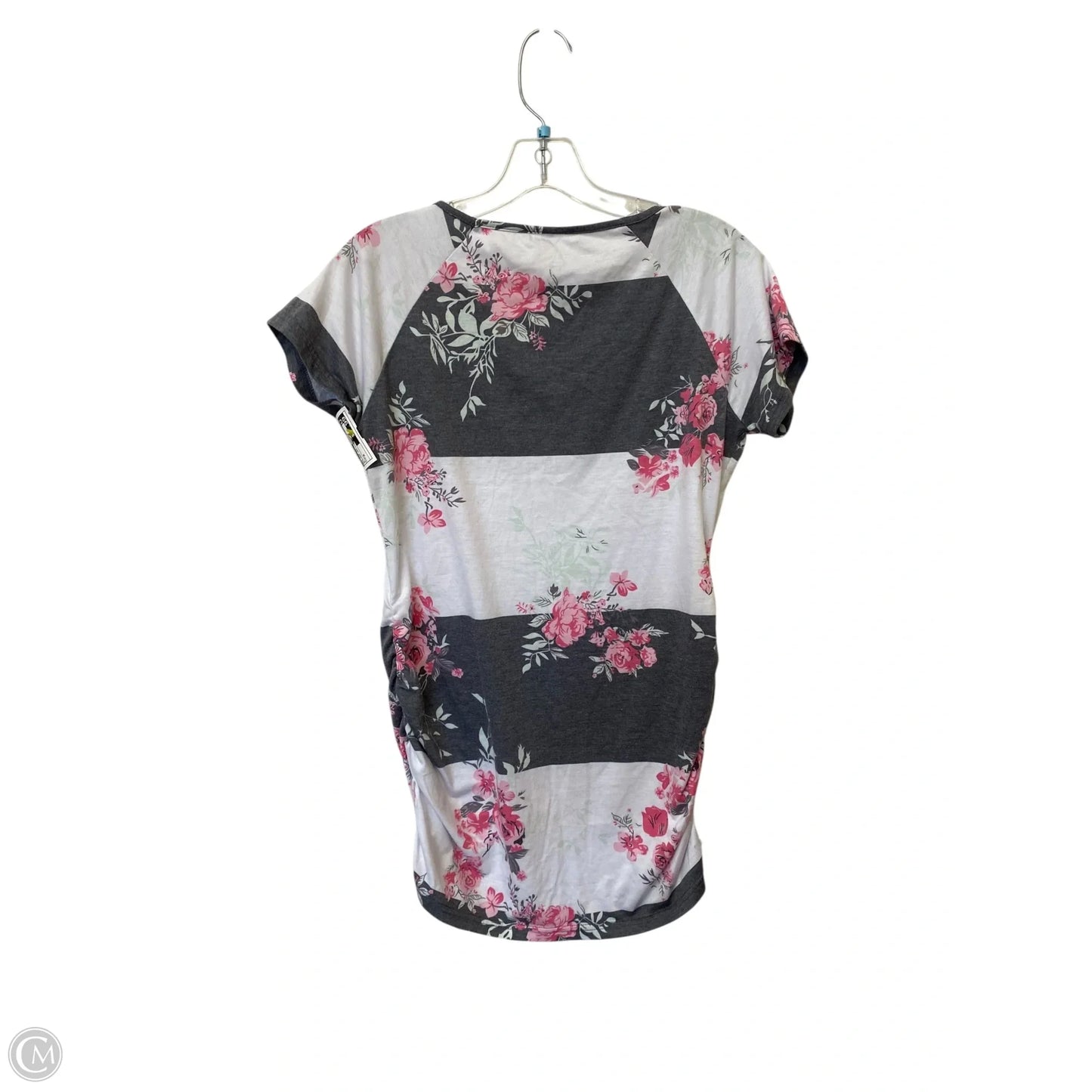 Maternity Top Short Sleeve By Cmf, Size: M