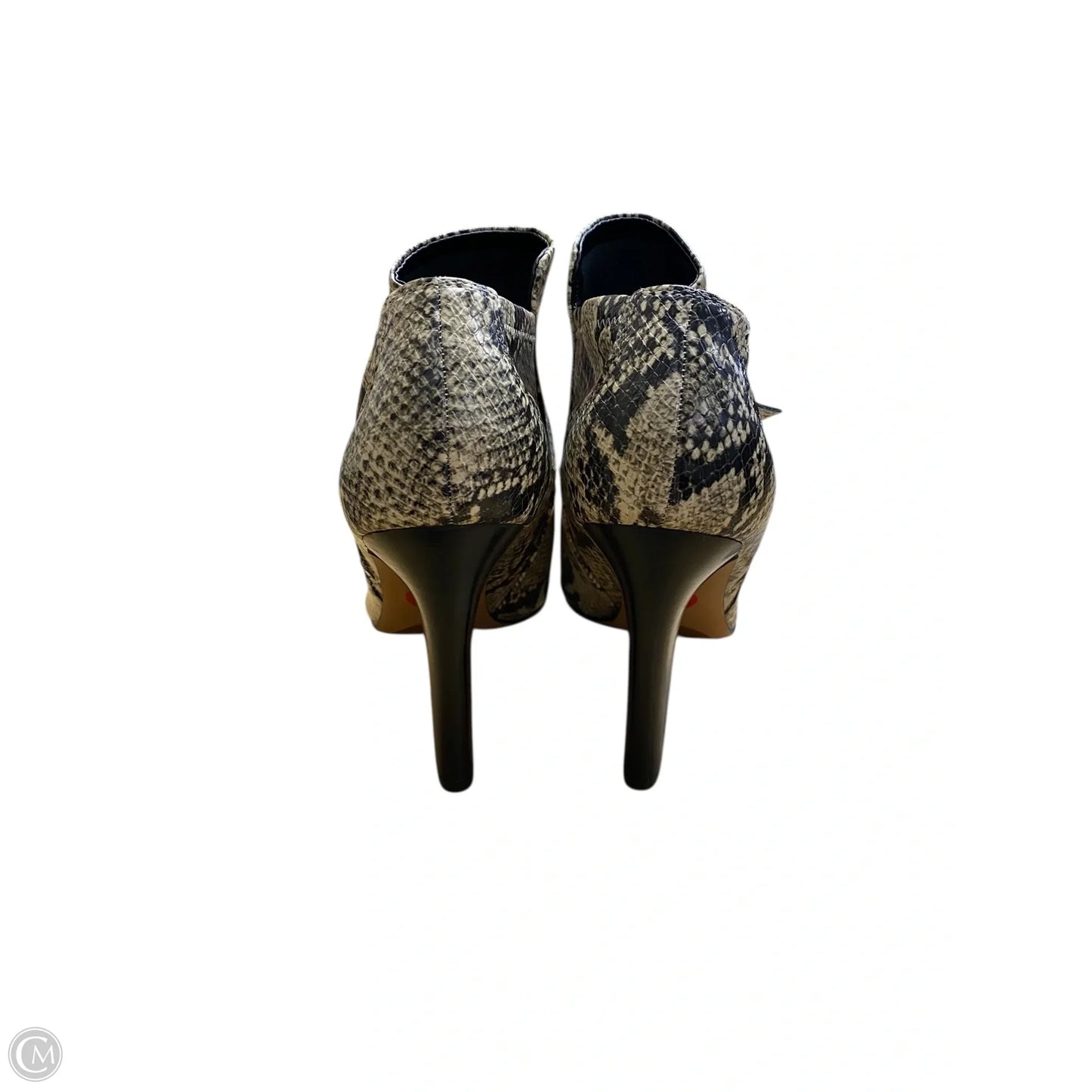 Boots Ankle Heels By Franco Sarto In Snakeskin Print, Size: 10