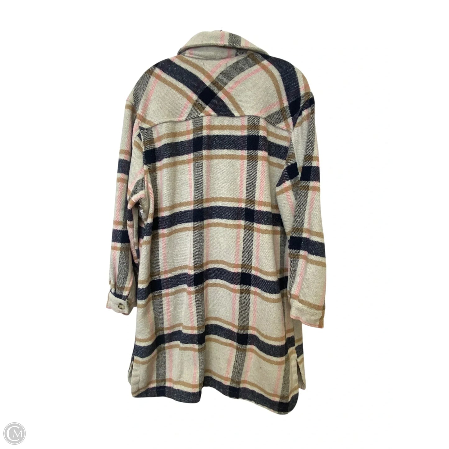 Jacket Shirt By Ashley In Plaid Pattern, Size: Xl