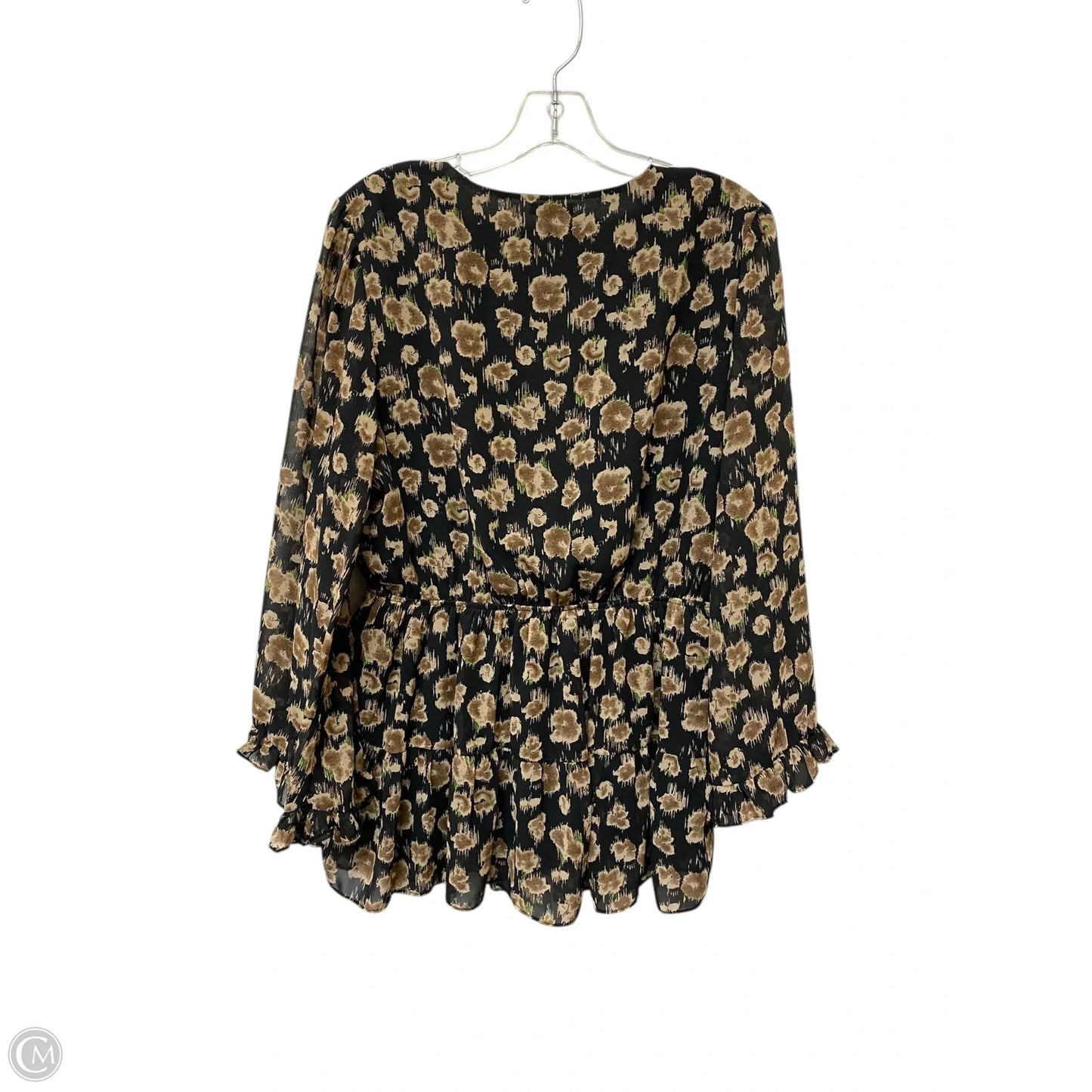 Top Long Sleeve By Jodifl In Floral Print, Size: L