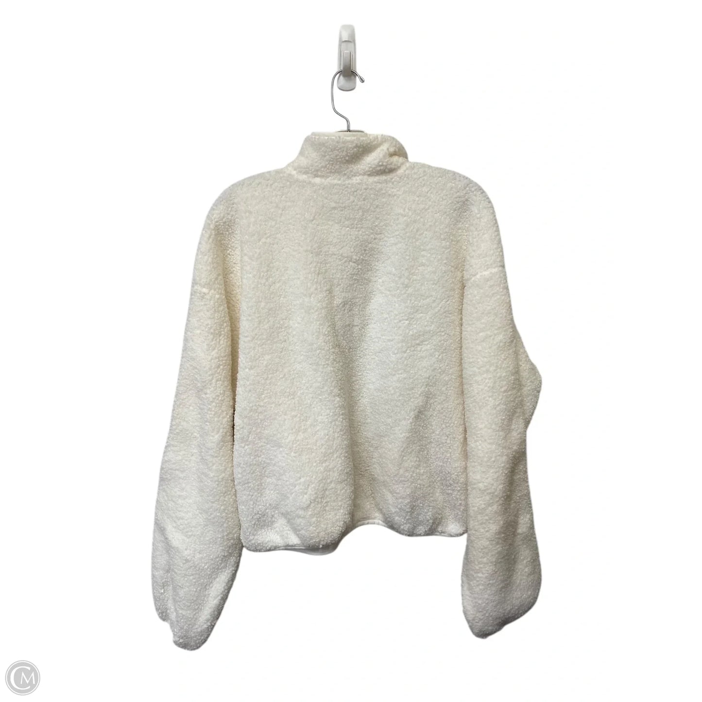 Jacket Faux Fur & Sherpa By Old Navy In White, Size: M