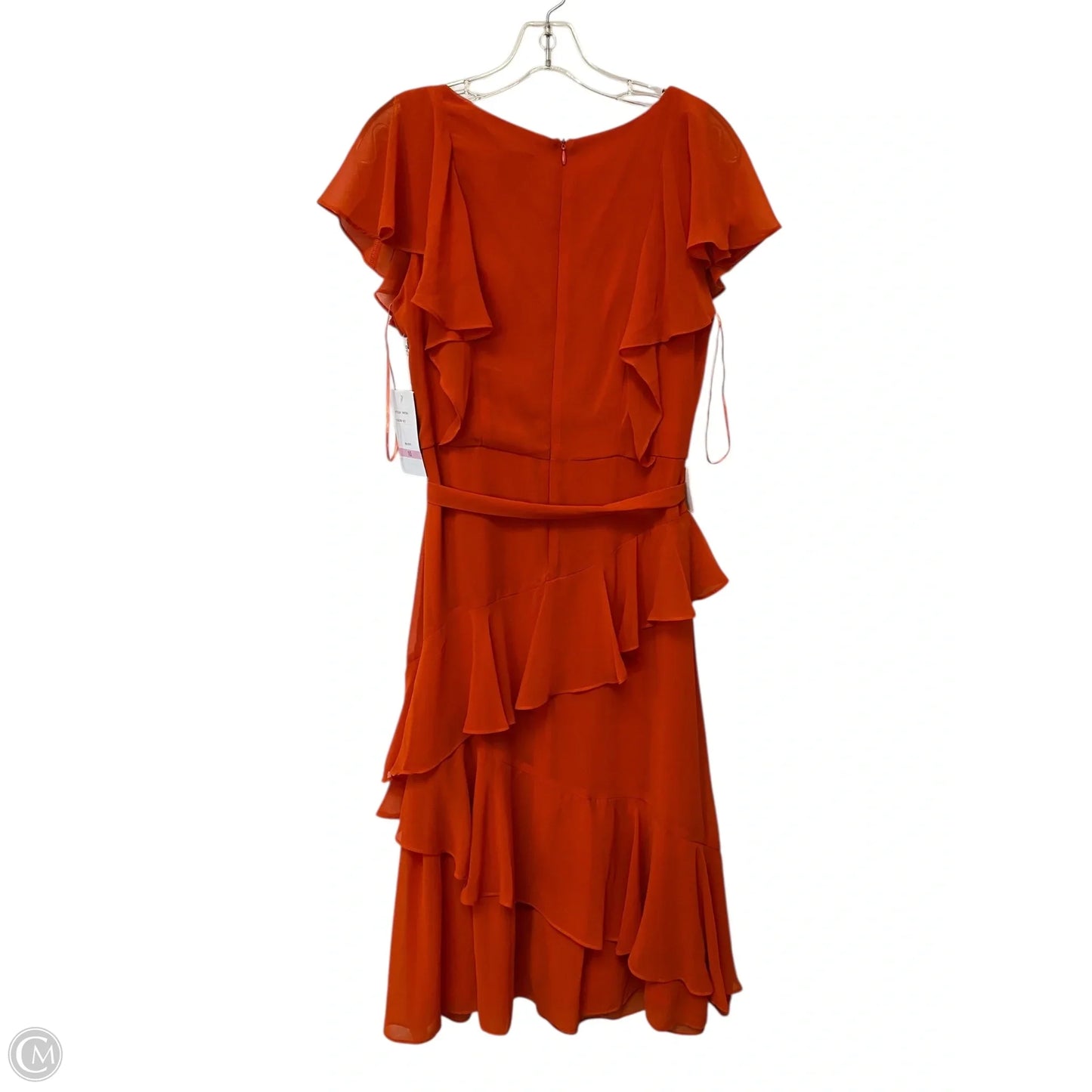 Dress Party Long By Clothes Mentor In Orange, Size: 10