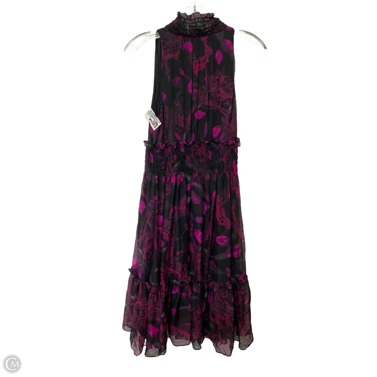 Dress Designer By Diane Von Furstenberg In Black & Purple, Size: 4