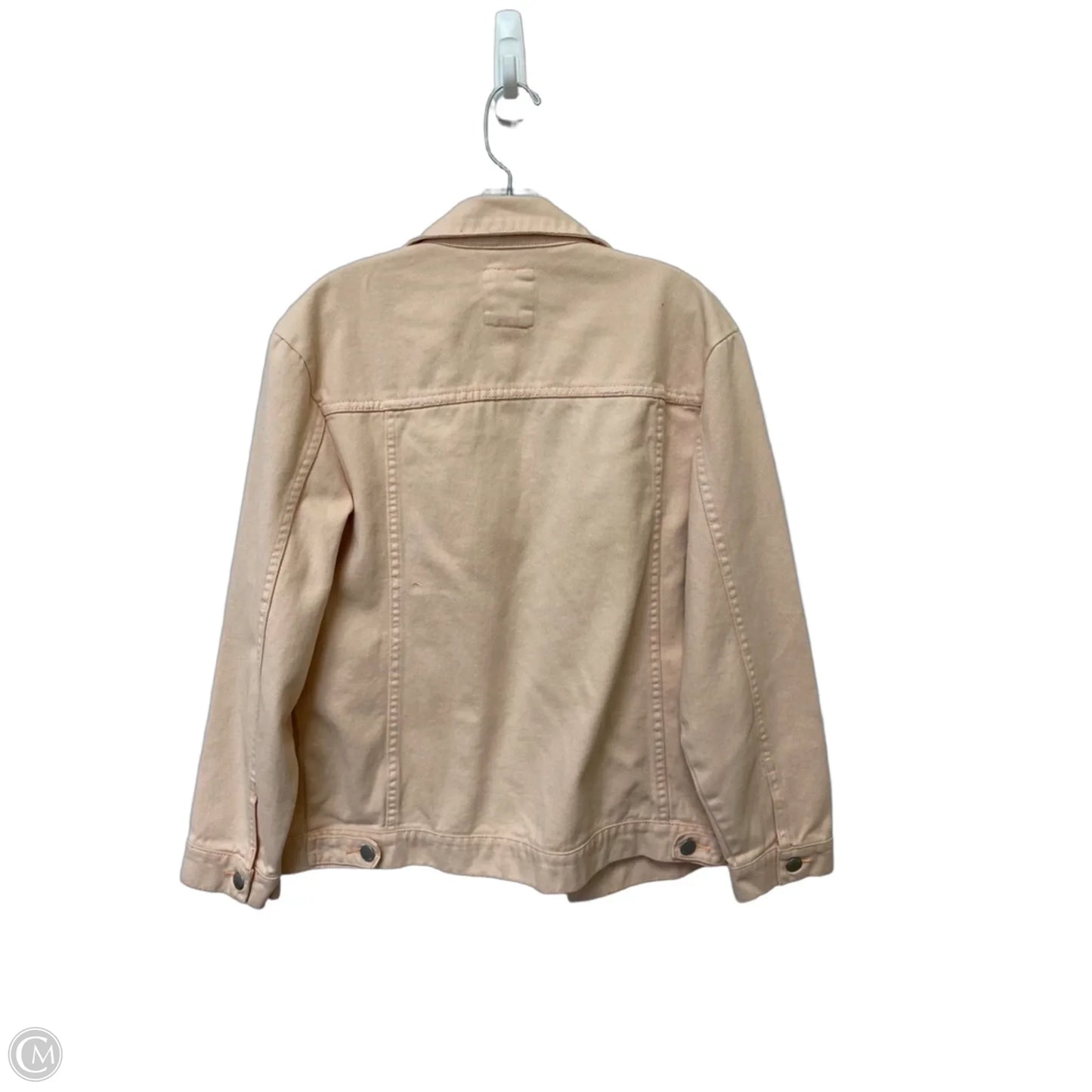 Jacket Denim By Billabong In Pink Denim, Size: L