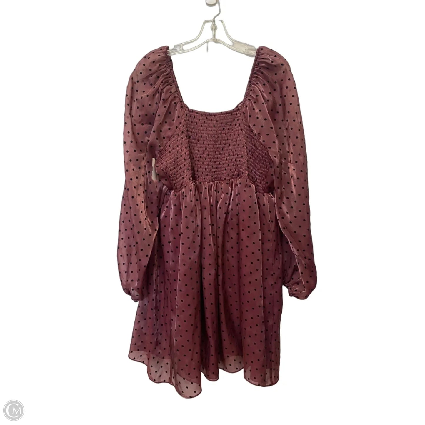 Dress Party Midi By Arula In Maroon, Size: 2x