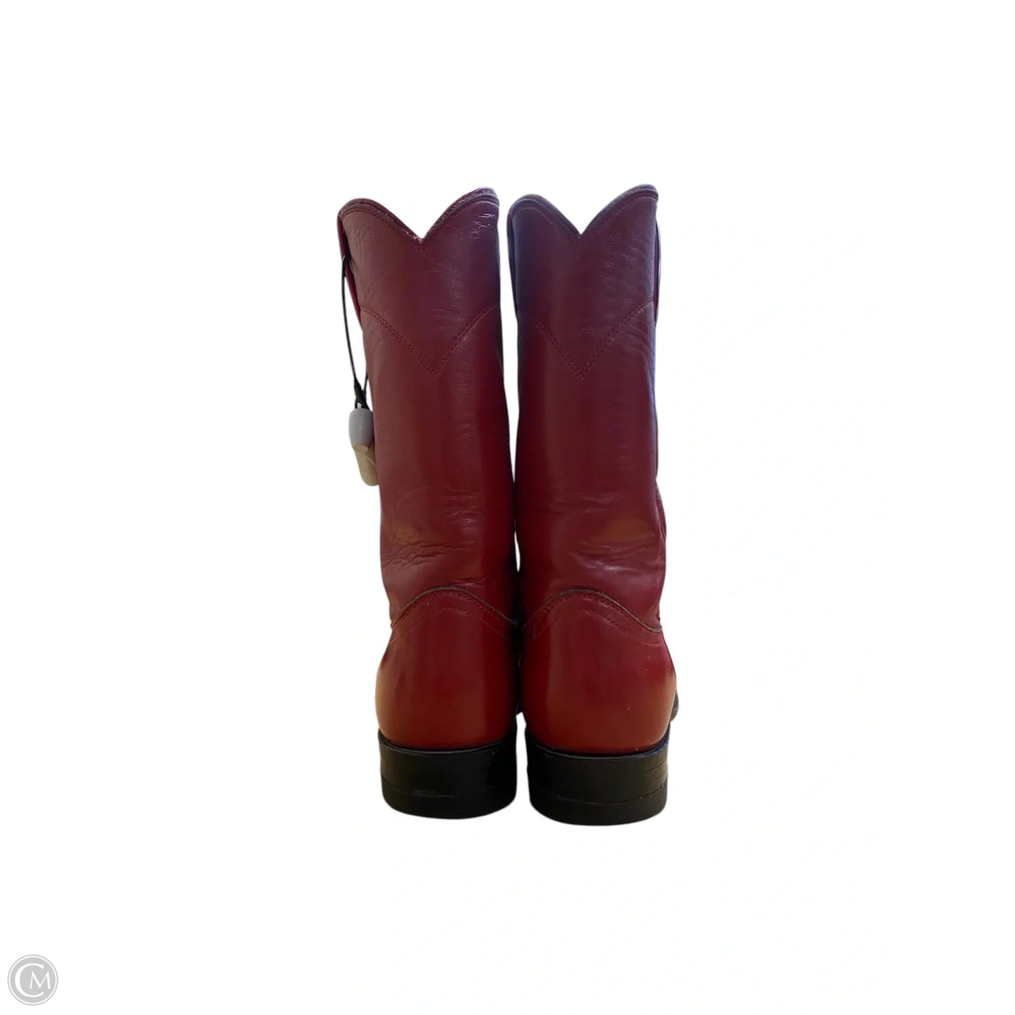 Boots Western By Justin In Red, Size: 5.5