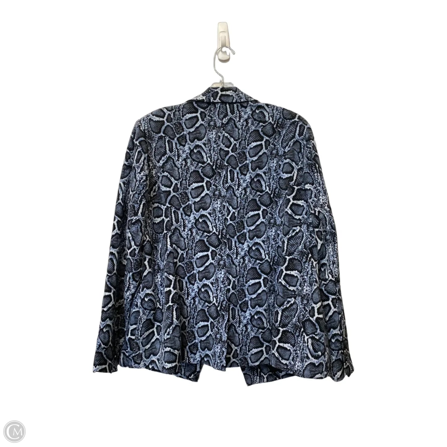 Blazer By Clothes Mentor In Snakeskin Print, Size: 1x