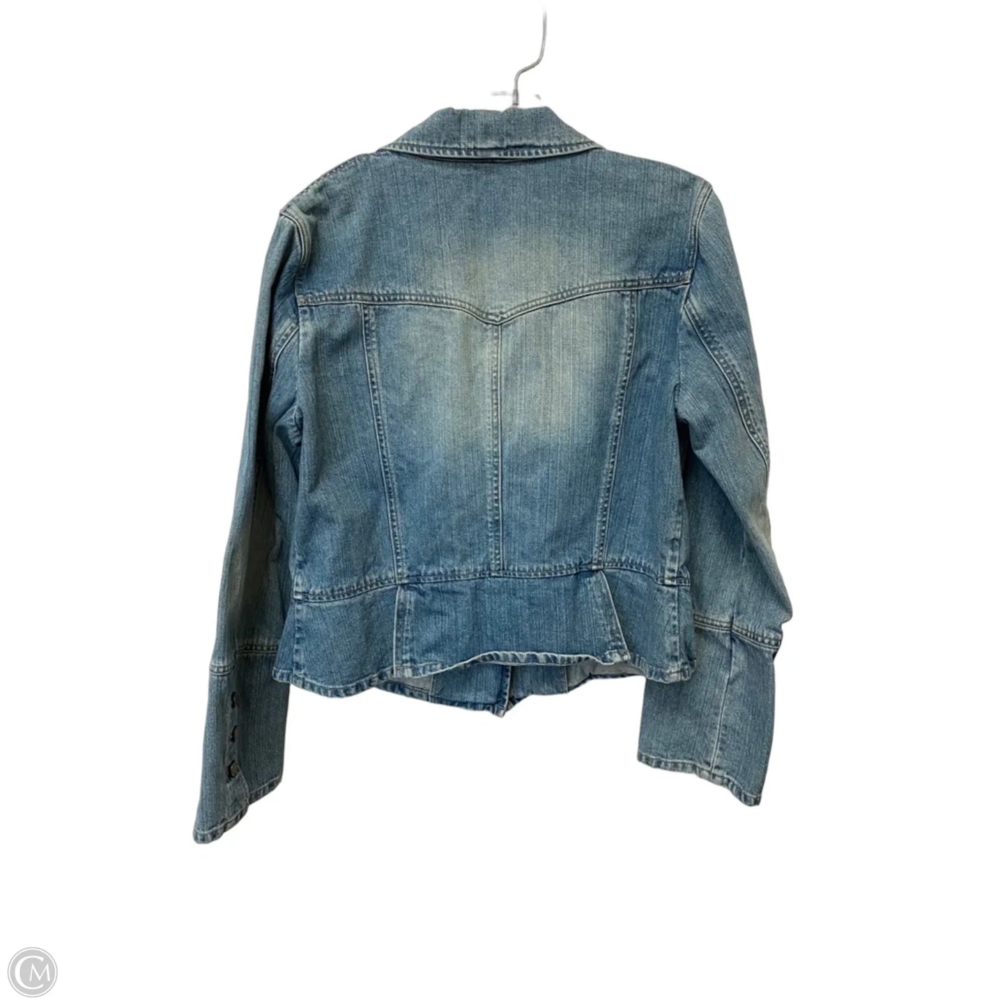 Jacket Denim By Dana Buchman In Blue Denim, Size: 14