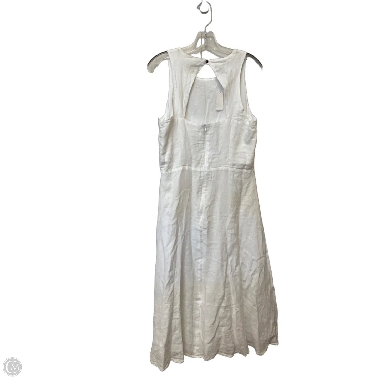 Dress Casual Midi By Talbots In White, Size: 10
