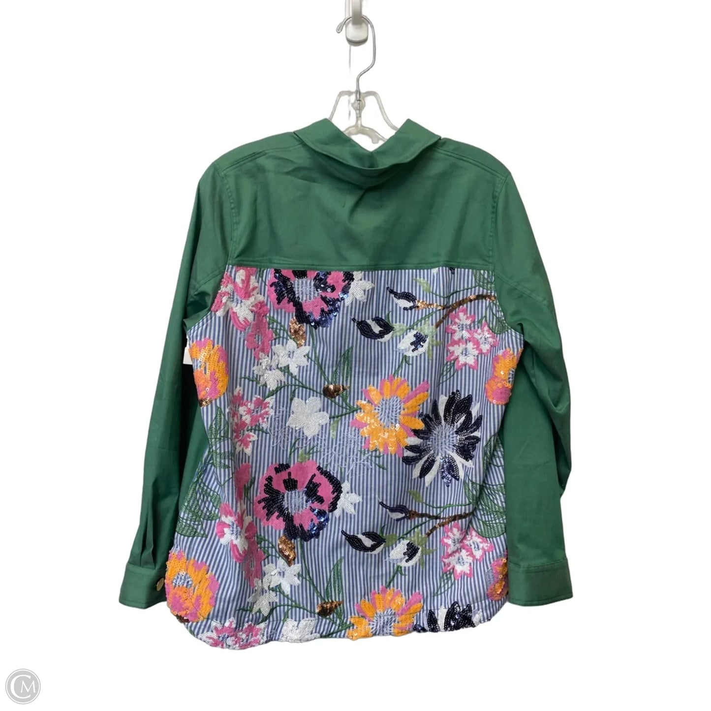 Jacket Other By Clothes Mentor In Green, Size: L