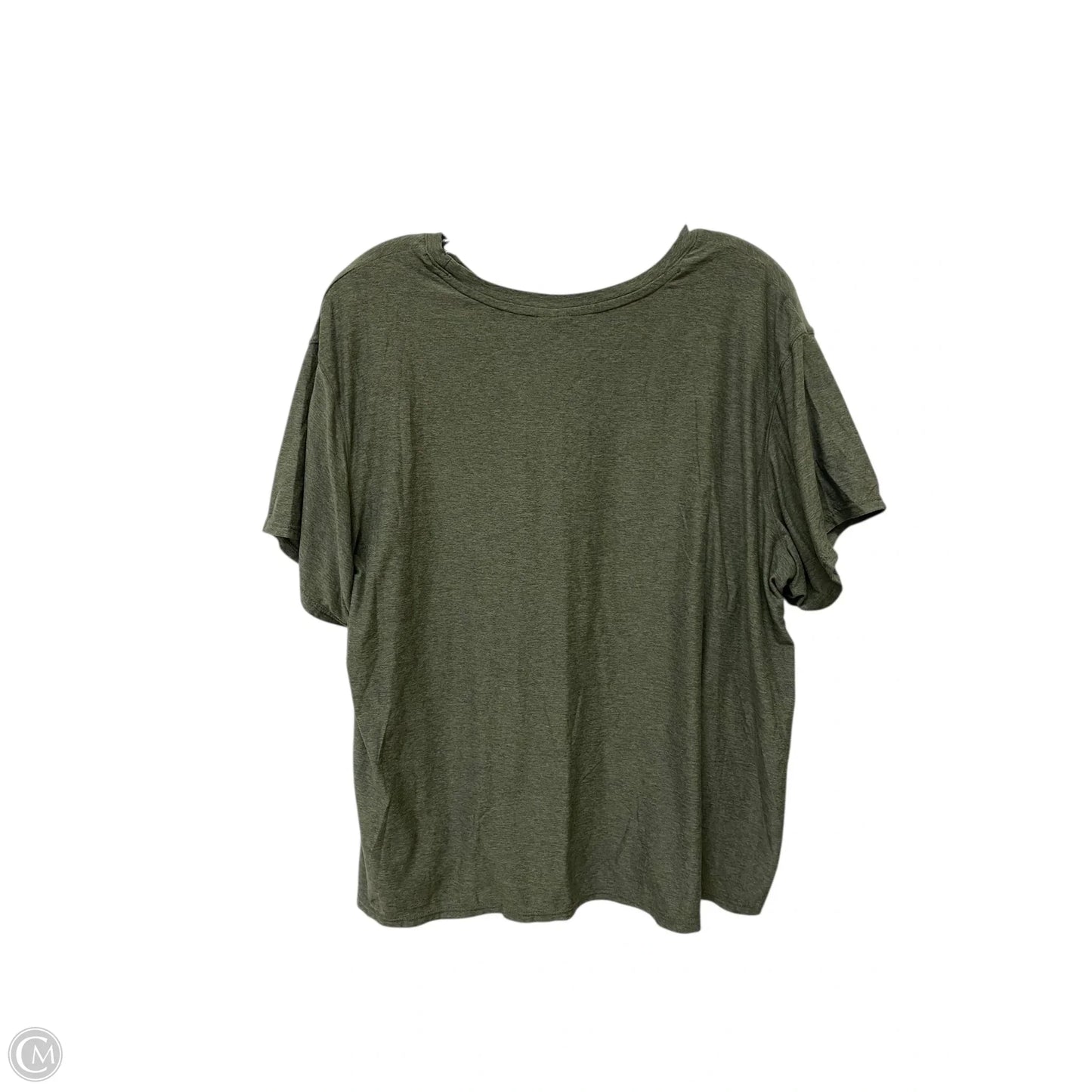 Athletic Top Short Sleeve By Athletic Works In Green, Size: Xxl