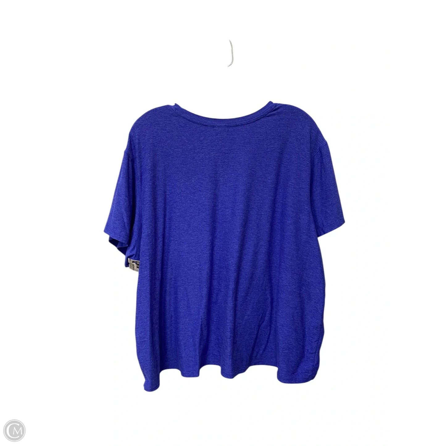 Athletic Top Short Sleeve By Athletic Works In Purple, Size: 3x