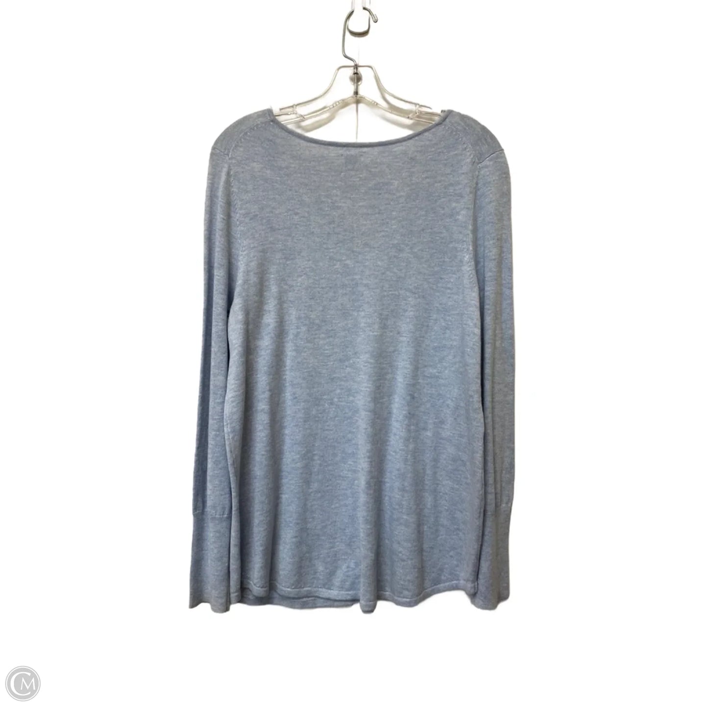 Top Long Sleeve Basic By Nic + Zoe In Blue, Size: M