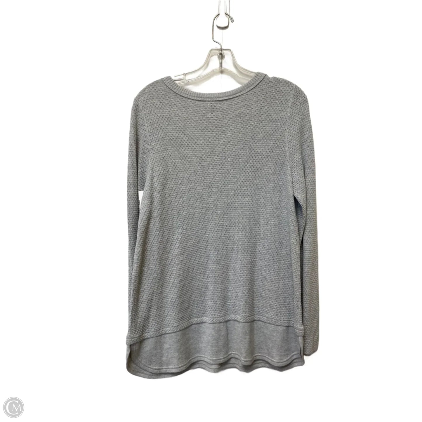 Top Long Sleeve Basic By Nic + Zoe In Grey, Size: M