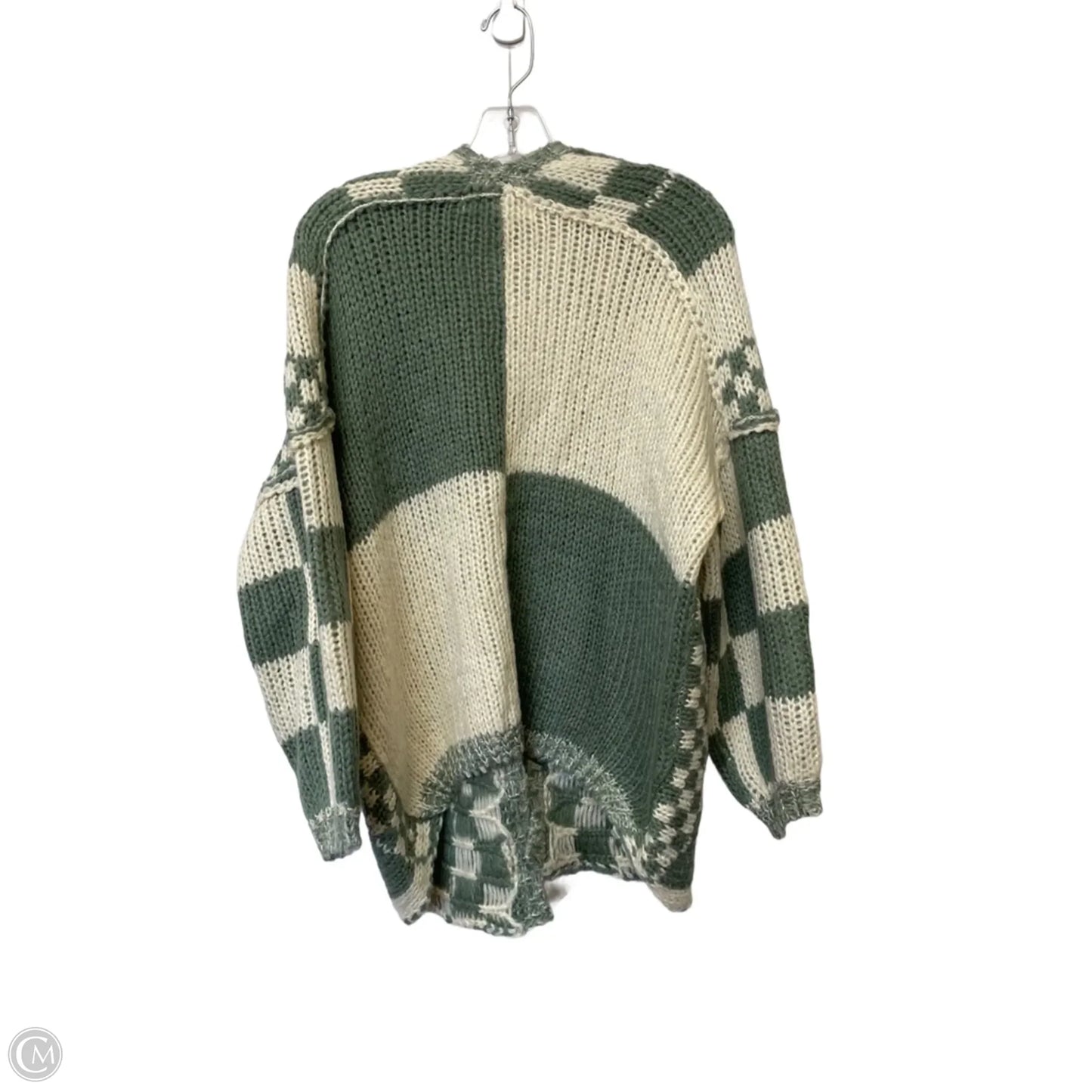 Cardigan By Altard State In Cream & Green, Size: Xs