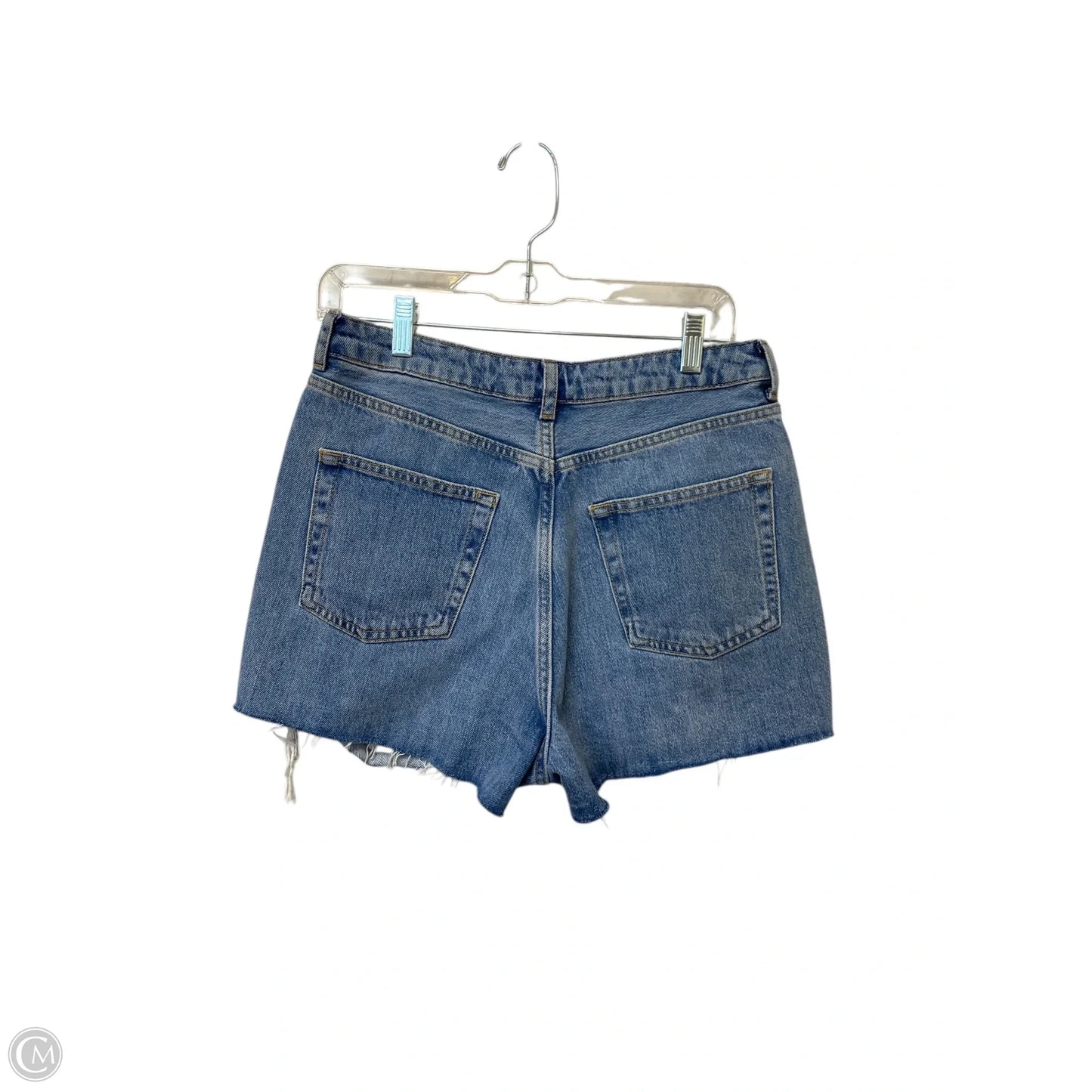 Shorts By Top Shop In Blue Denim, Size: 8