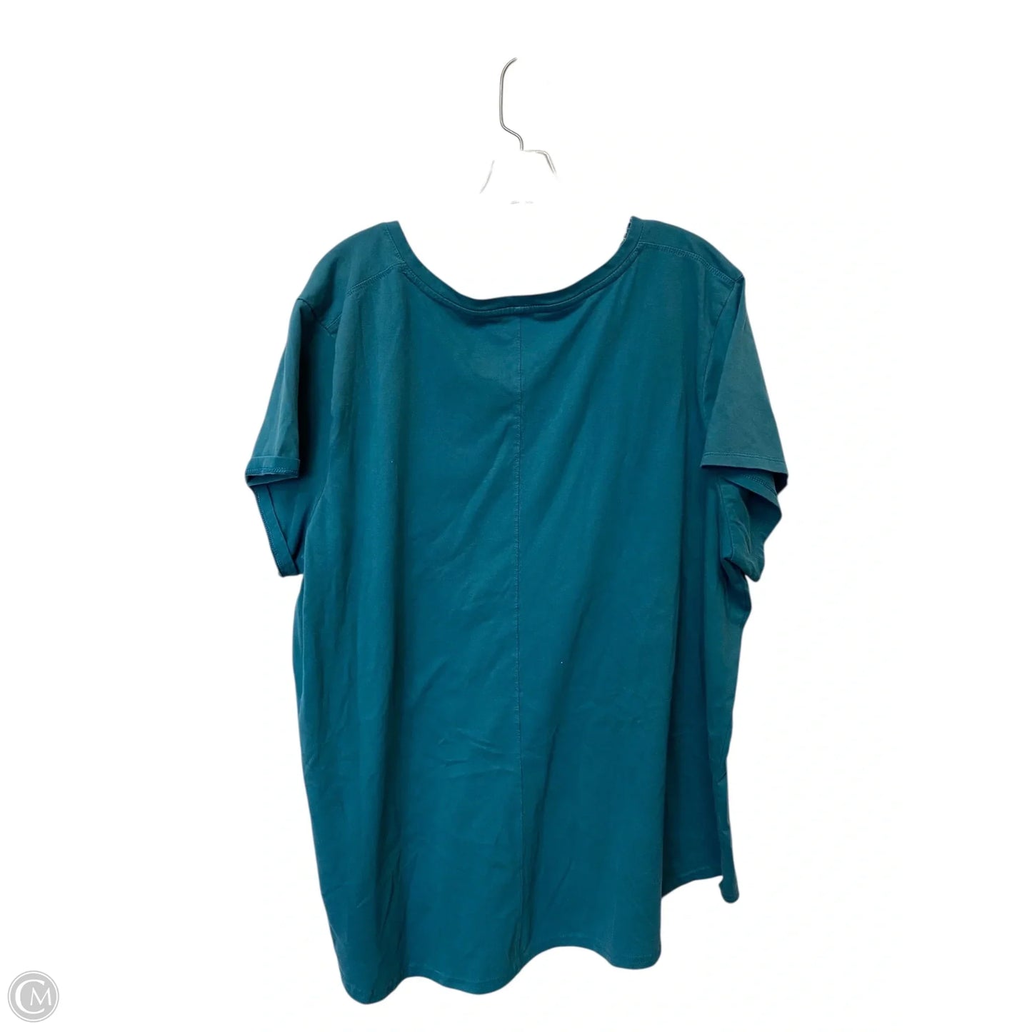 Top Short Sleeve Basic By Tek Gear In Blue, Size: 3x