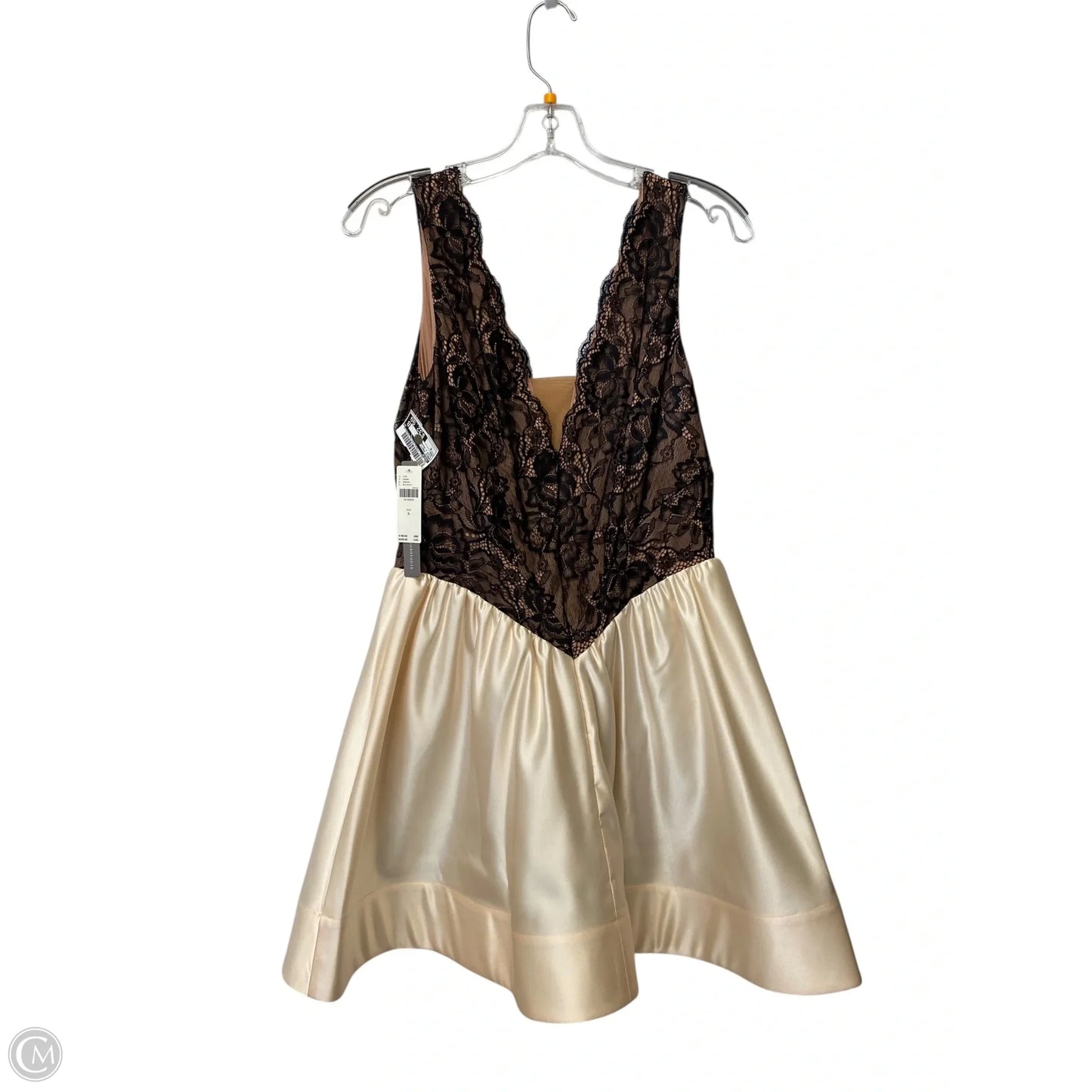 Dress Party Short By Maeve In Black & Cream, Size: 6