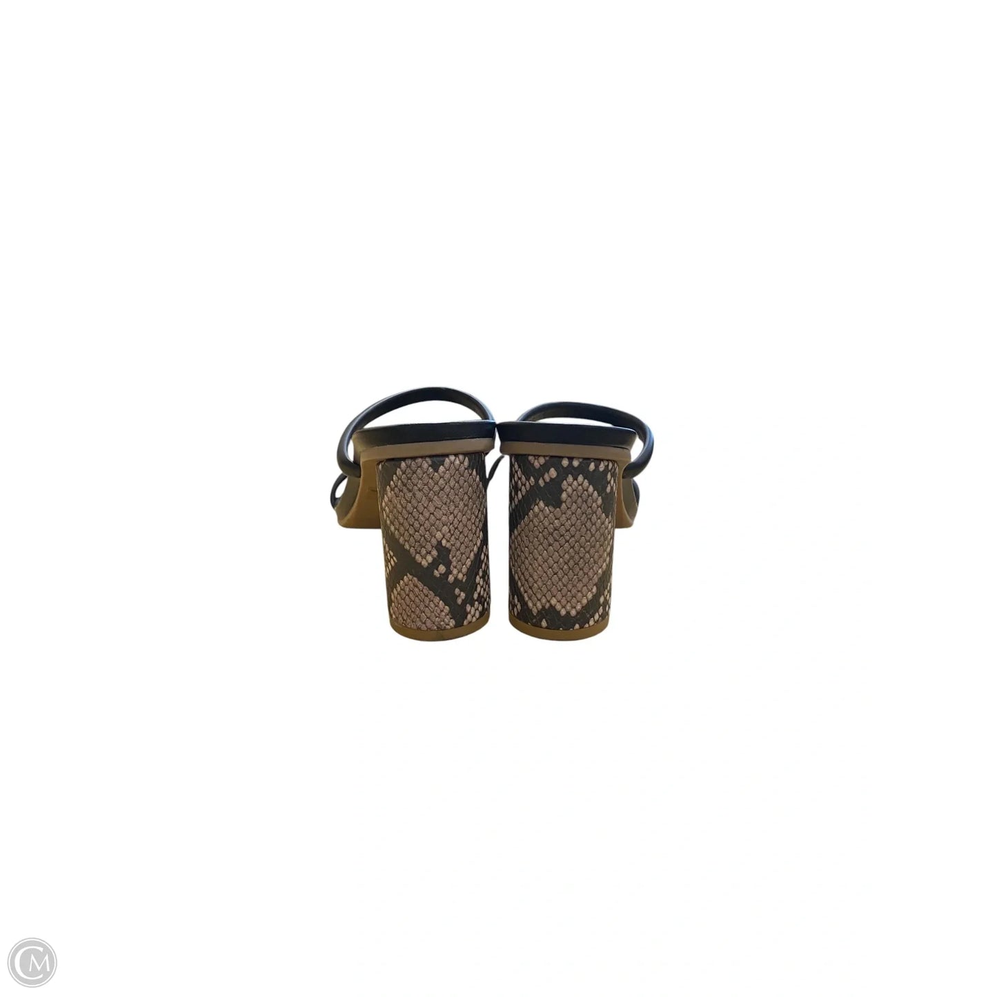 Sandals Heels Block By A New Day In Snakeskin Print, Size: 8.5