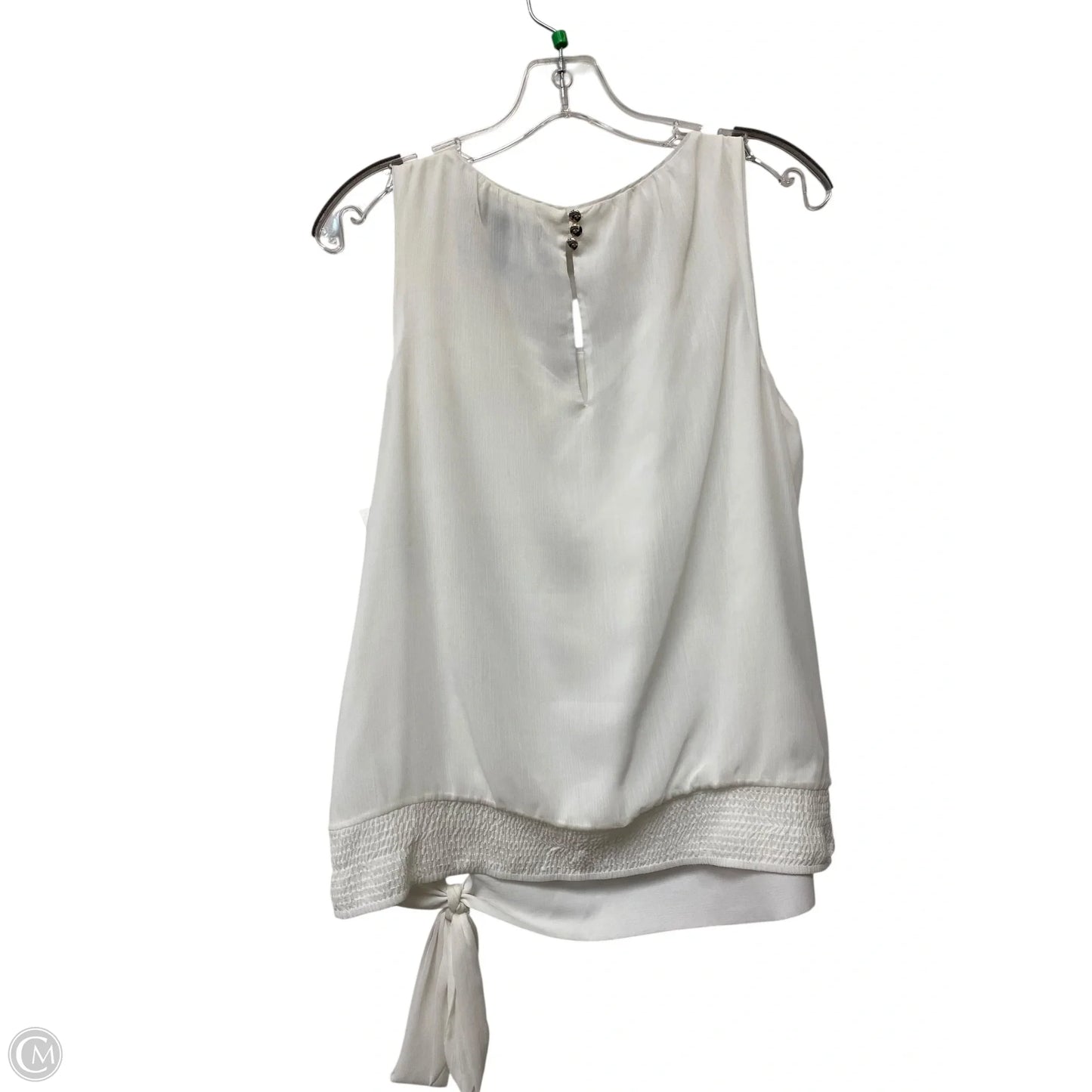 Top Sleeveless Basic By White House Black Market In White, Size: L