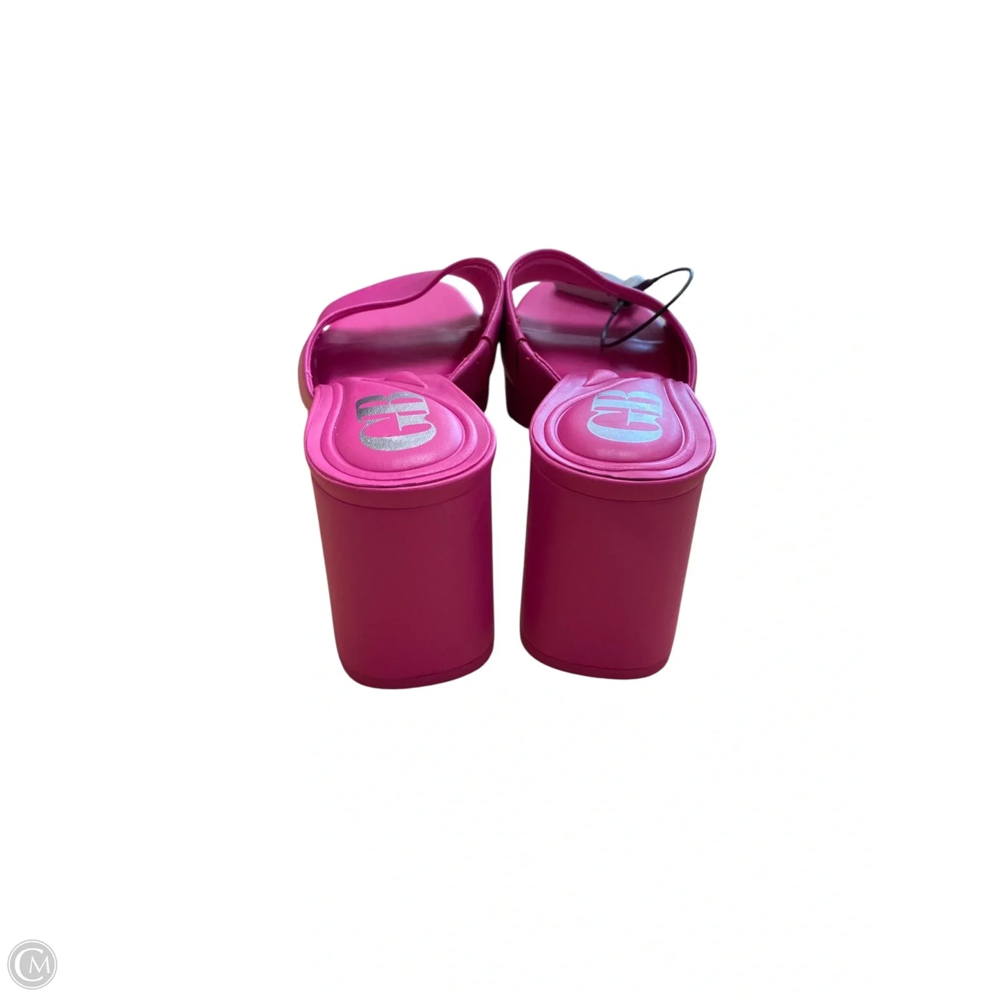 Sandals Heels Block By Gb In Pink, Size: 7.5