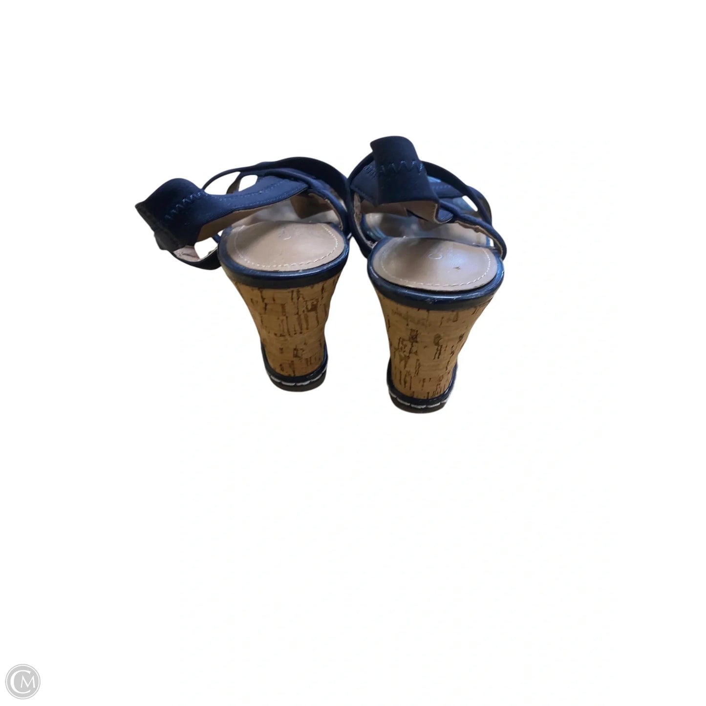 Sandals Heels Wedge By Charles By Charles David In Blue, Size: 7.5