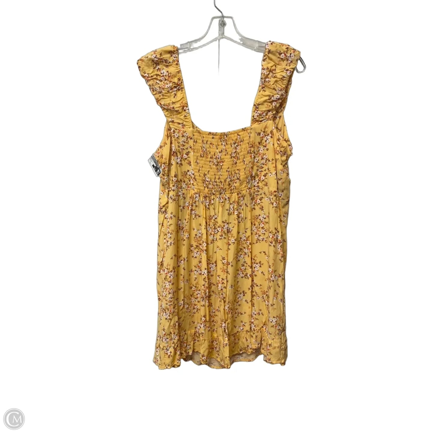 Dress Casual Short By Old Navy In Yellow, Size: Xl