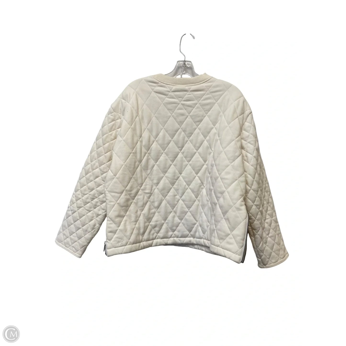 Sweatshirt Crewneck By Athleta In Cream, Size: L