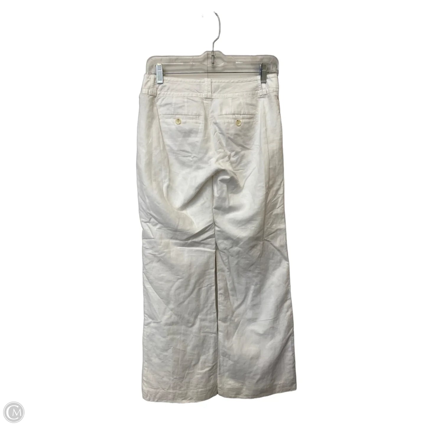 Pants Linen By Banana Republic In White, Size: 0p