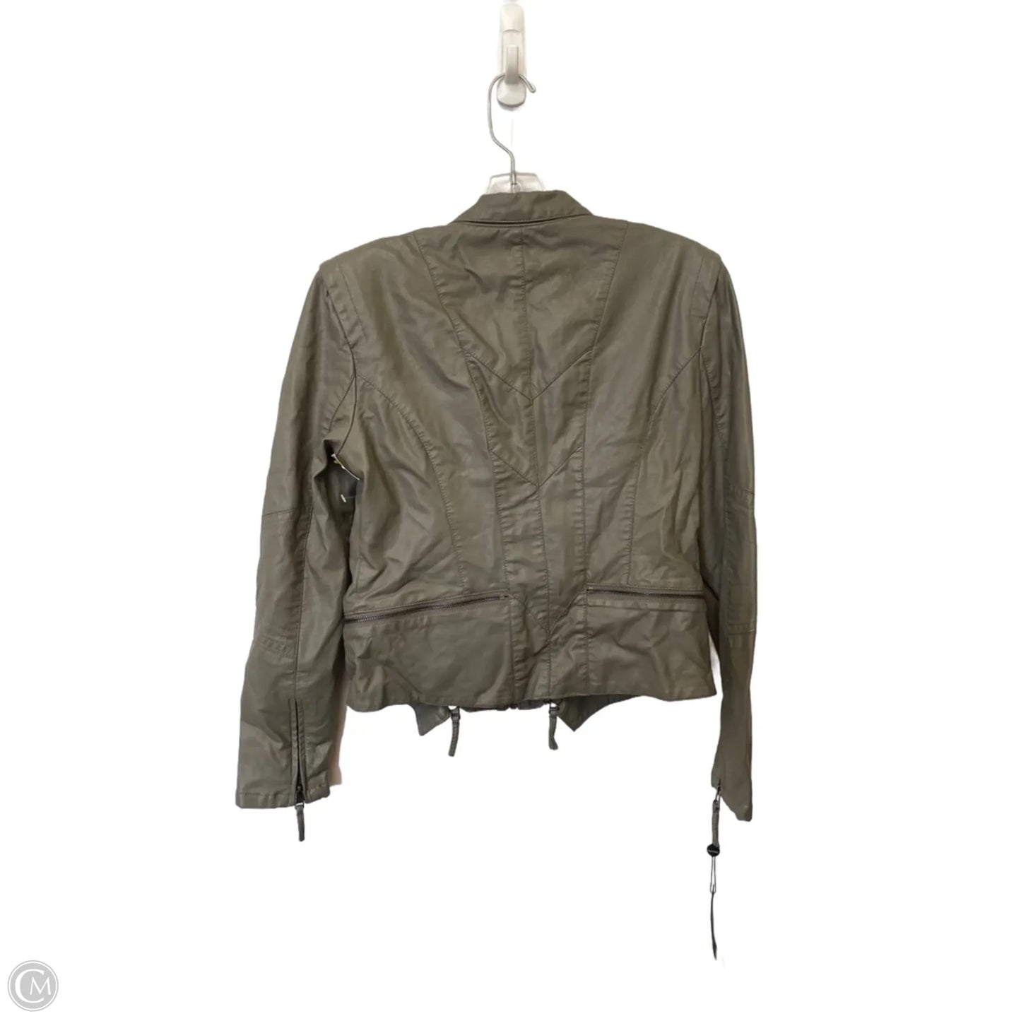 Jacket Leather By Blanknyc In Grey, Size: M