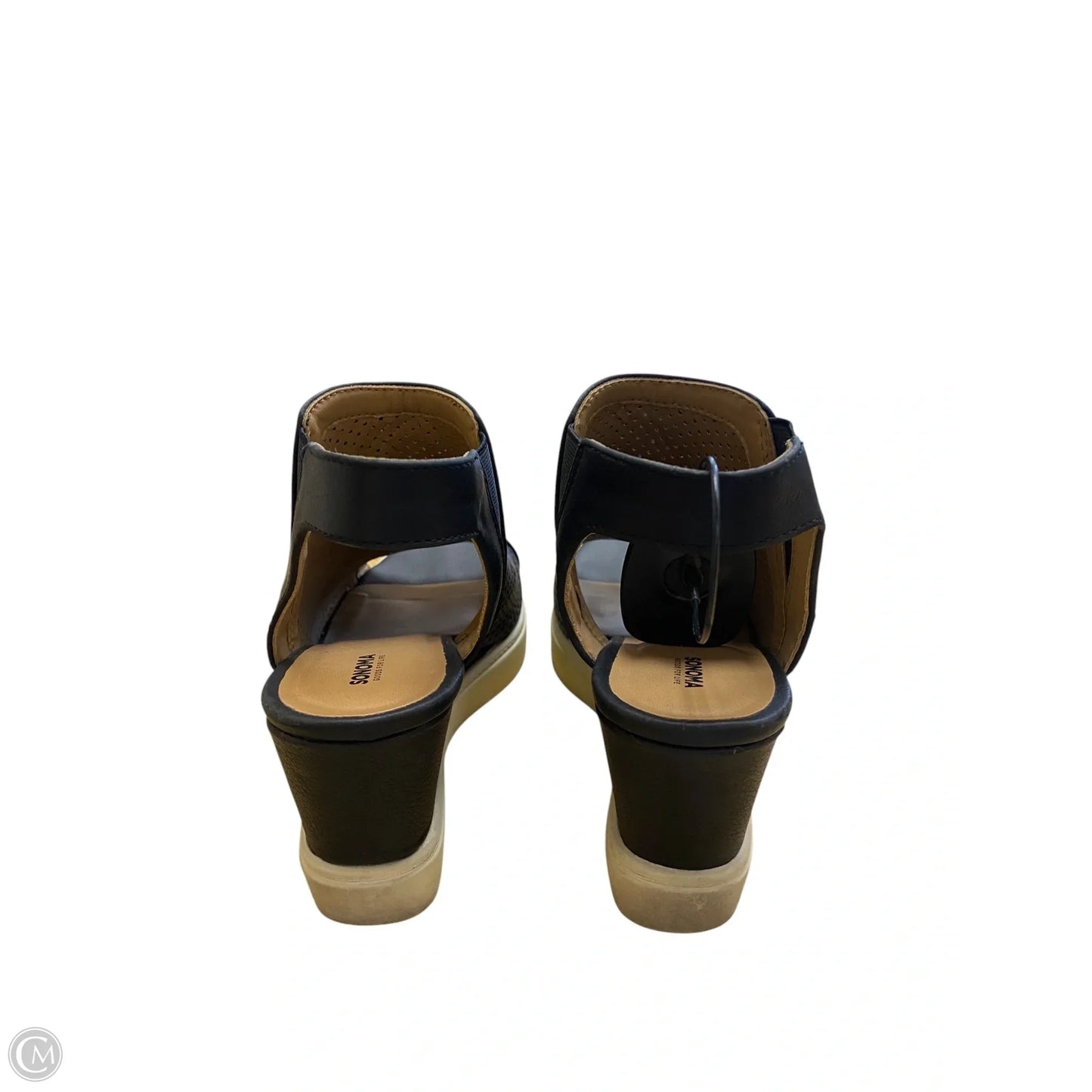 Shoes Heels Wedge By Sonoma In Black, Size: 6.5
