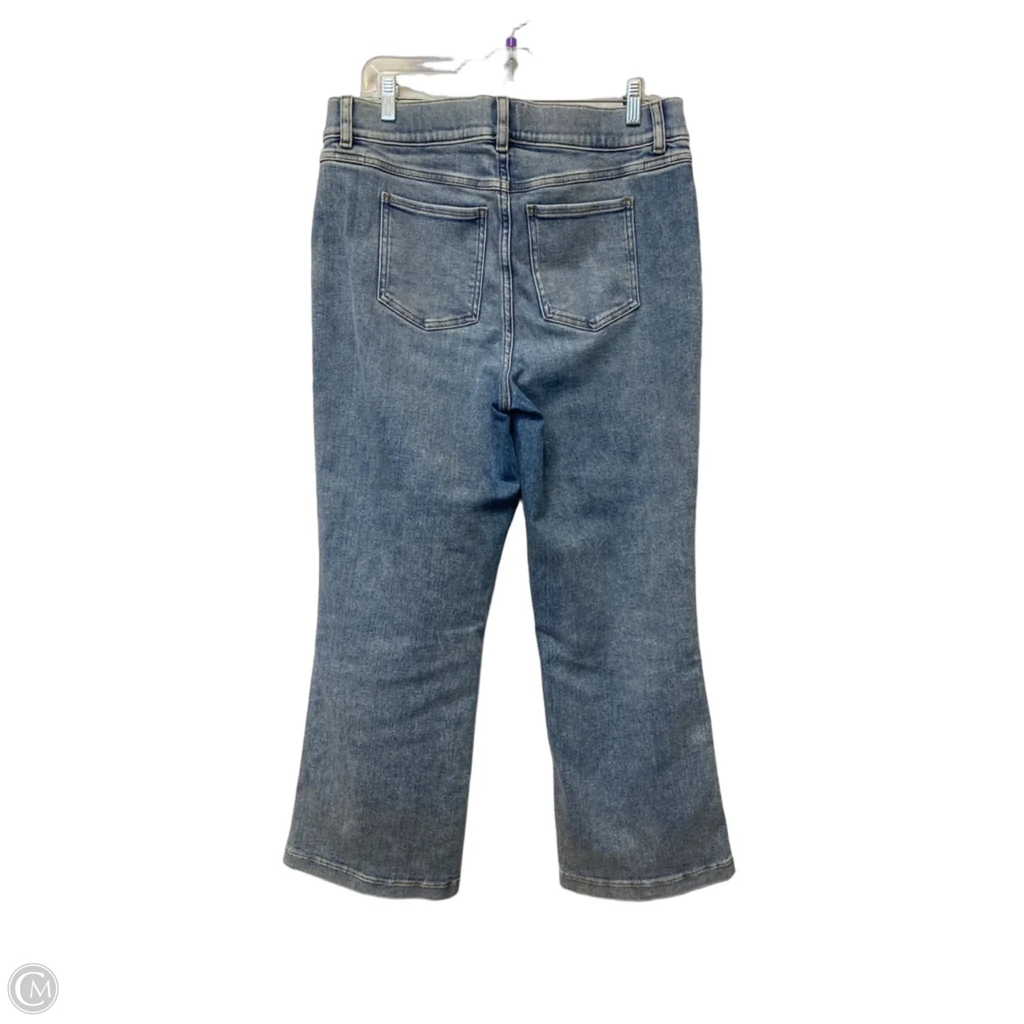 Jeans Straight By Spanx In Blue Denim, Size: Xl