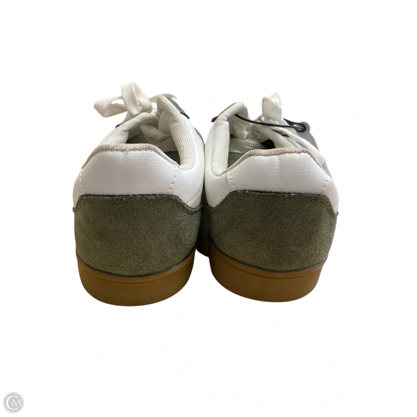 Shoes Flats By Clothes Mentor In Green & White, Size: 11
