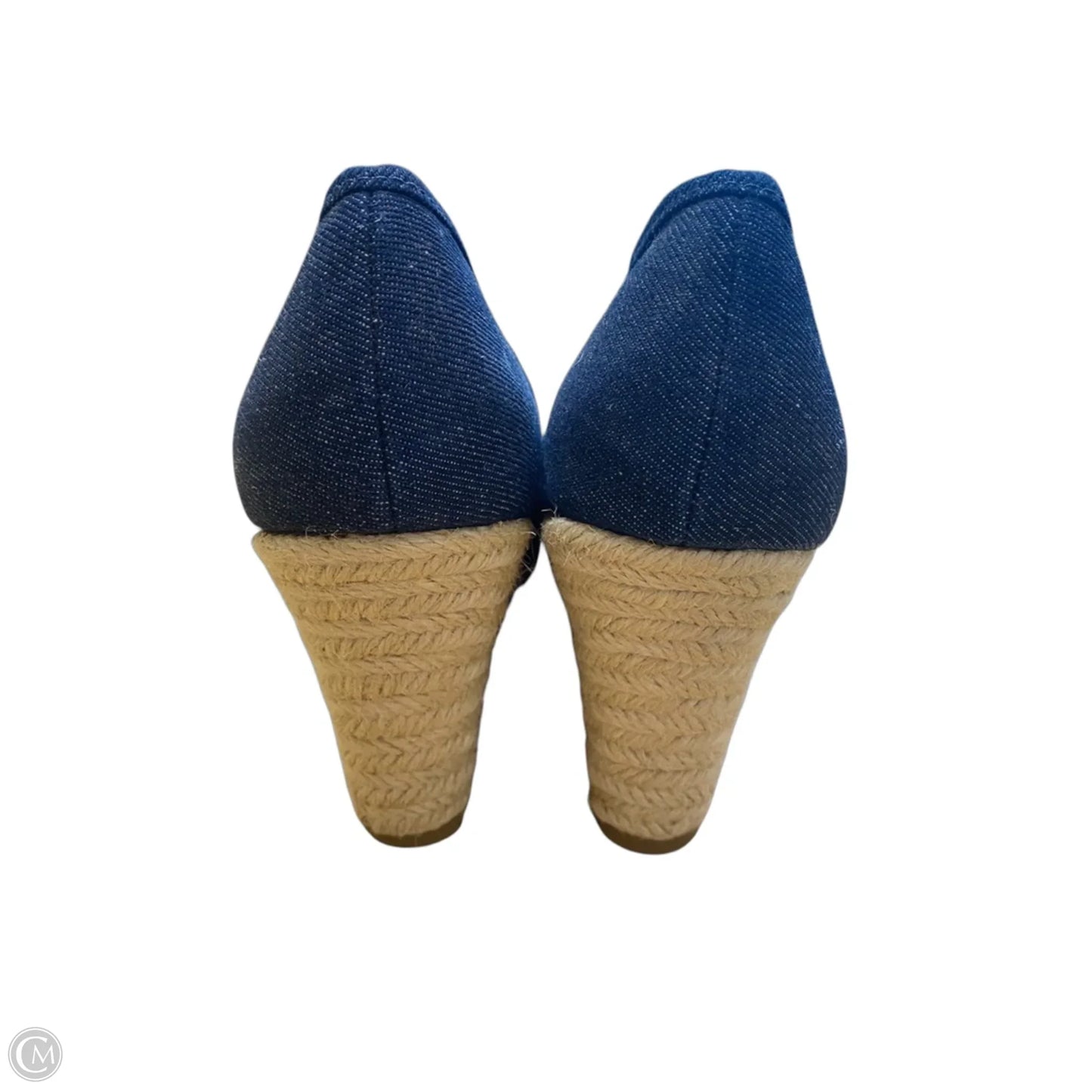 Shoes Heels Wedge By Maurices In Blue, Size: 9