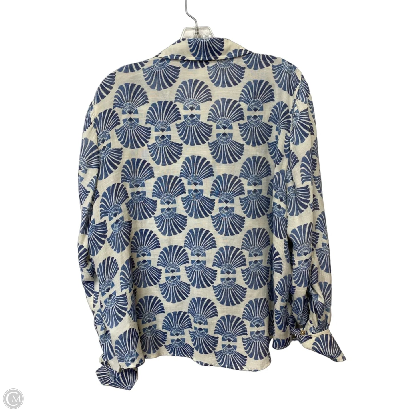 Top Long Sleeve By Zac And Rachel In Blue, Size: Xl
