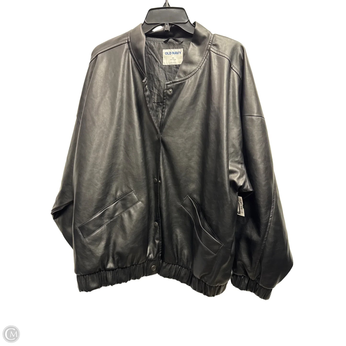 Jacket Moto By Old Navy In Black, Size: 2x