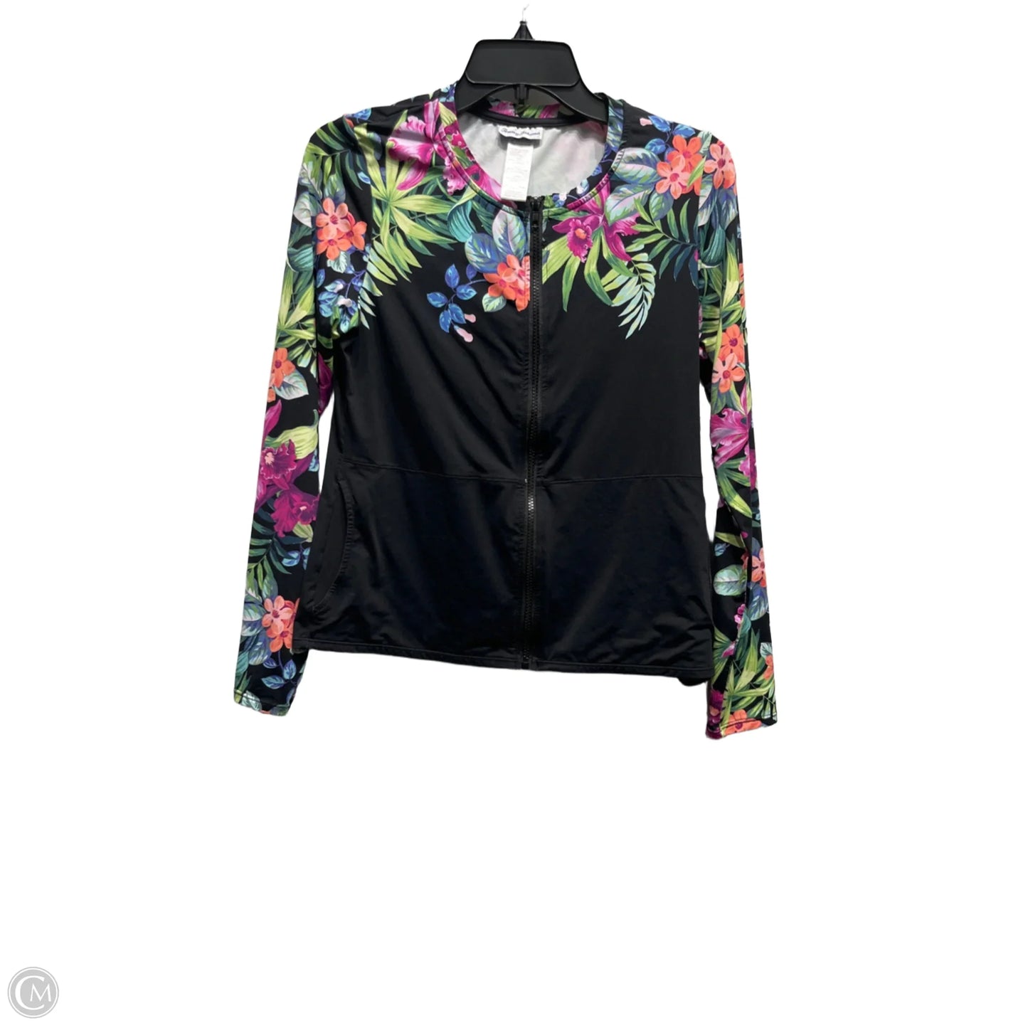 Jacket Other By Tommy Bahama In Black & Purple, Size: M