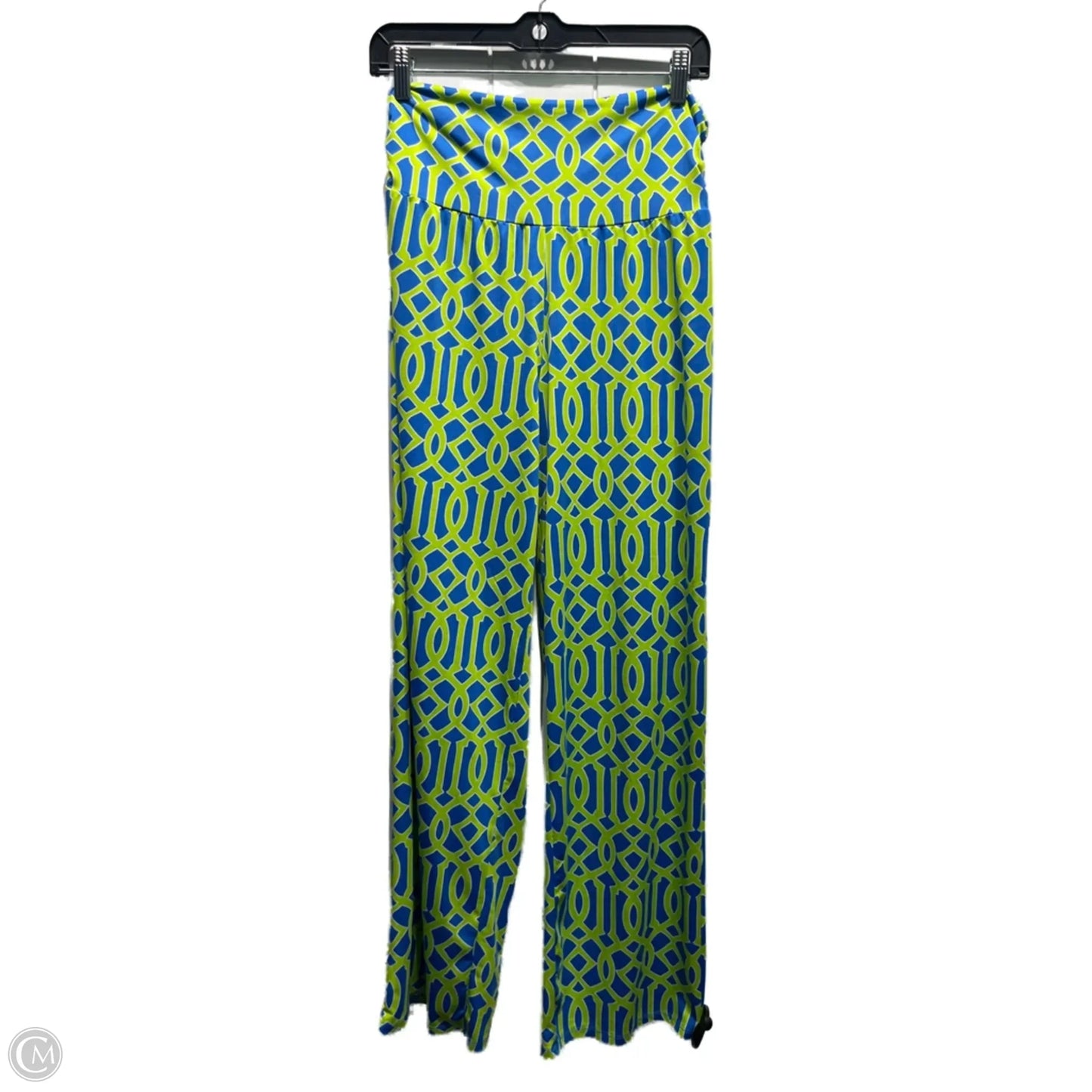 Pants Wide Leg By Mudpie In Blue & Green, Size: S