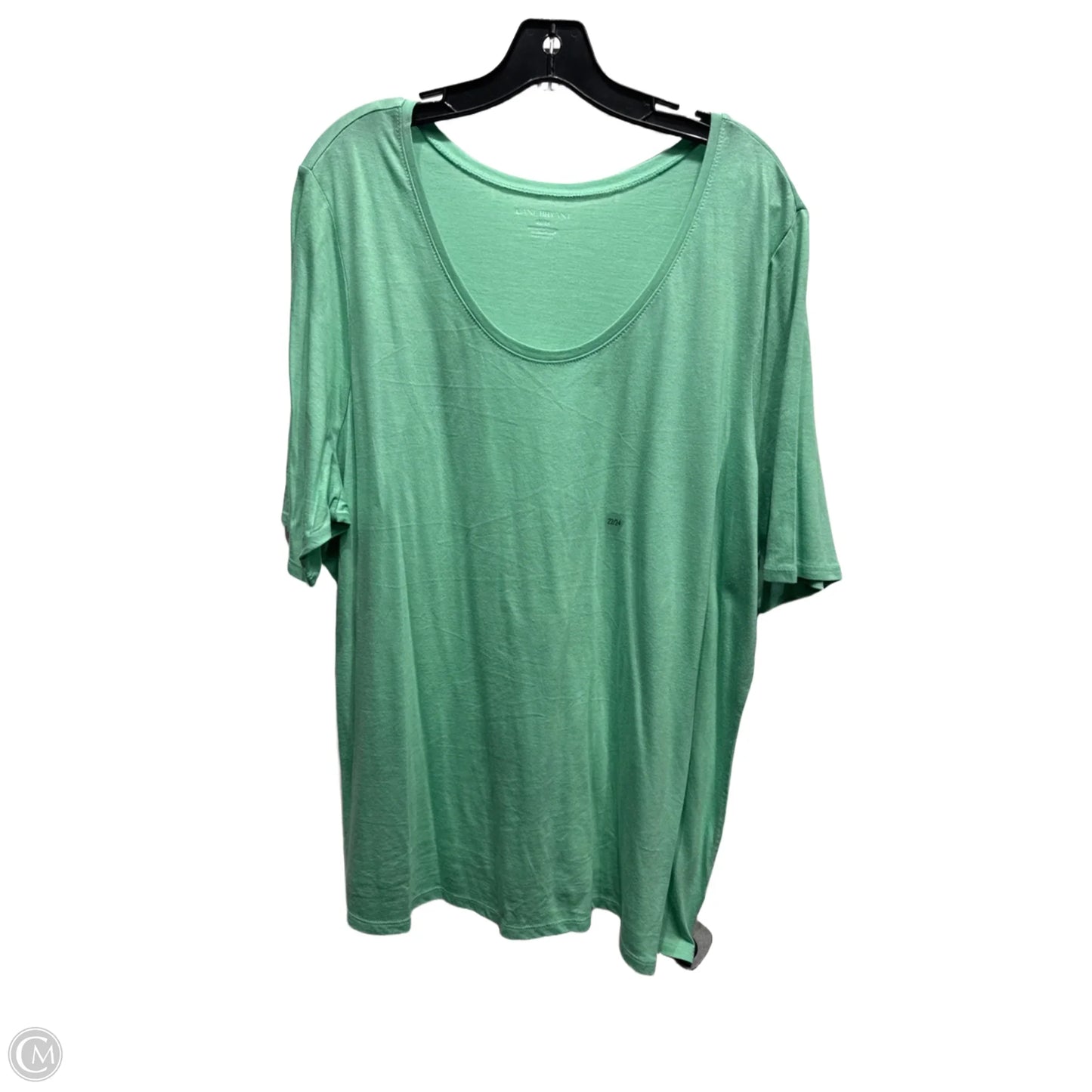 Top Short Sleeve Basic By Lane Bryant In Green, Size: 22