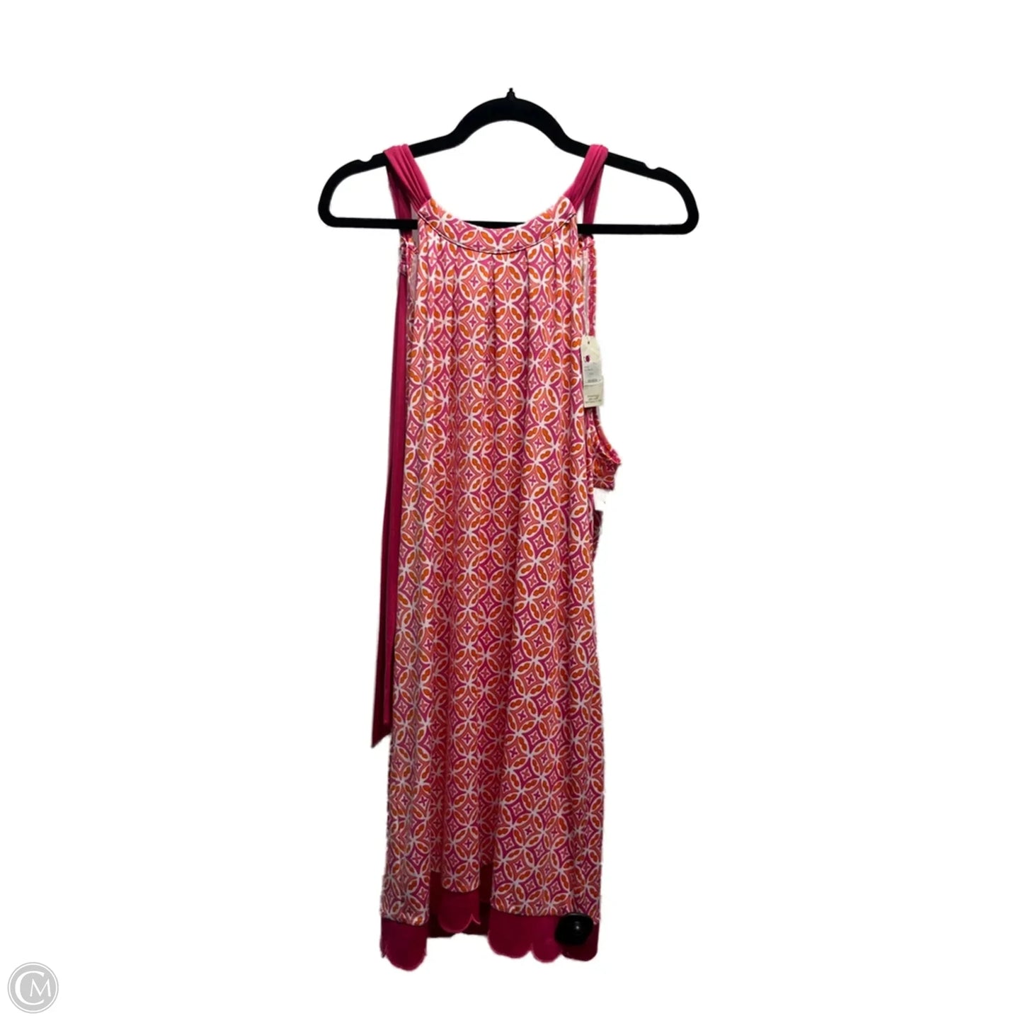 Dress Casual Short By Mudpie In Orange & Pink, Size: S