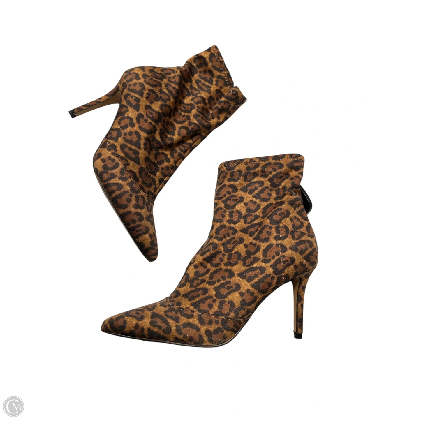 Boots Ankle Heels By Jessica Simpson In Animal Print, Size: 7.5