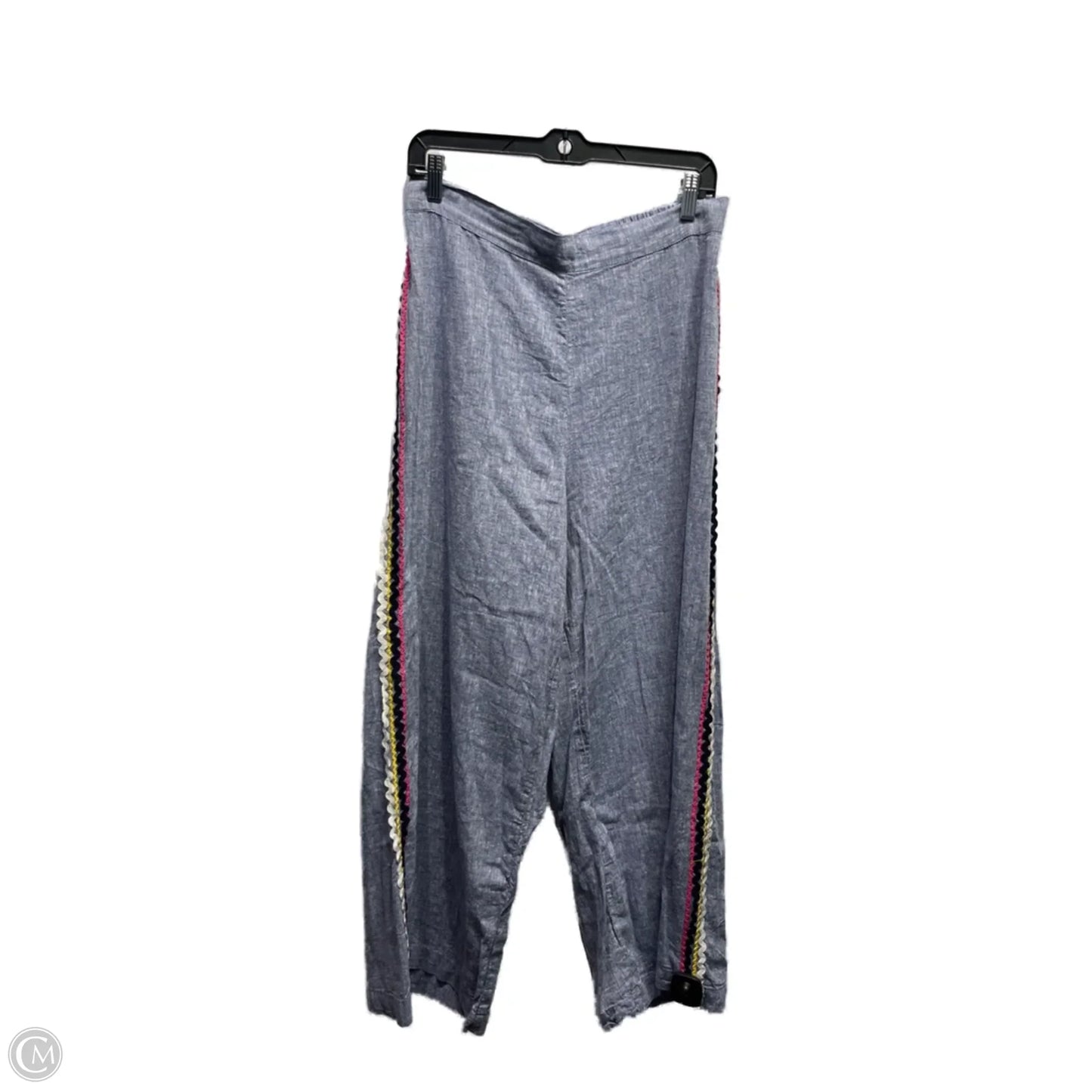 Pants Linen By For Cynthia In Blue & Pink, Size: M