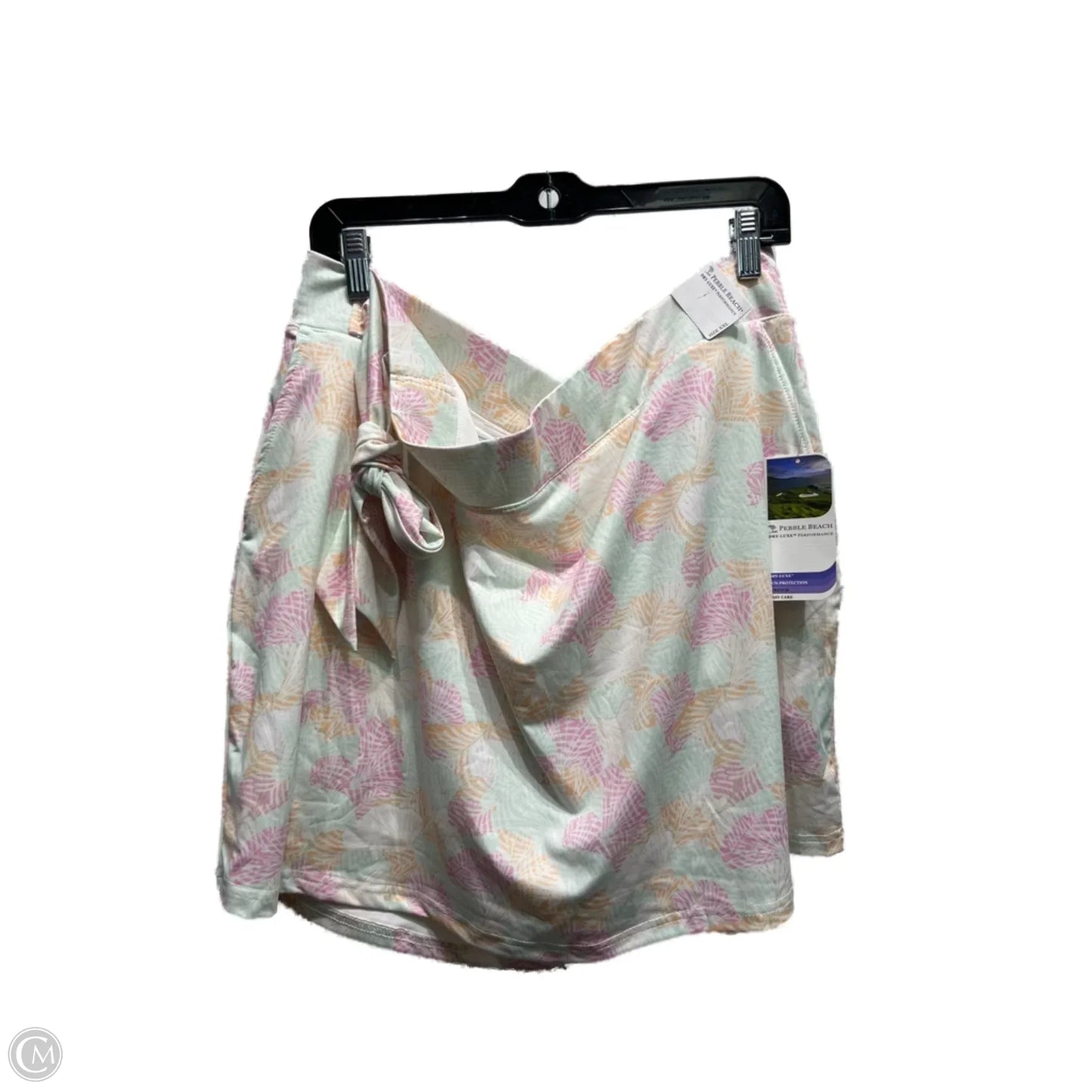 Skort By Pebble Beach In Green & Pink, Size: Xxl